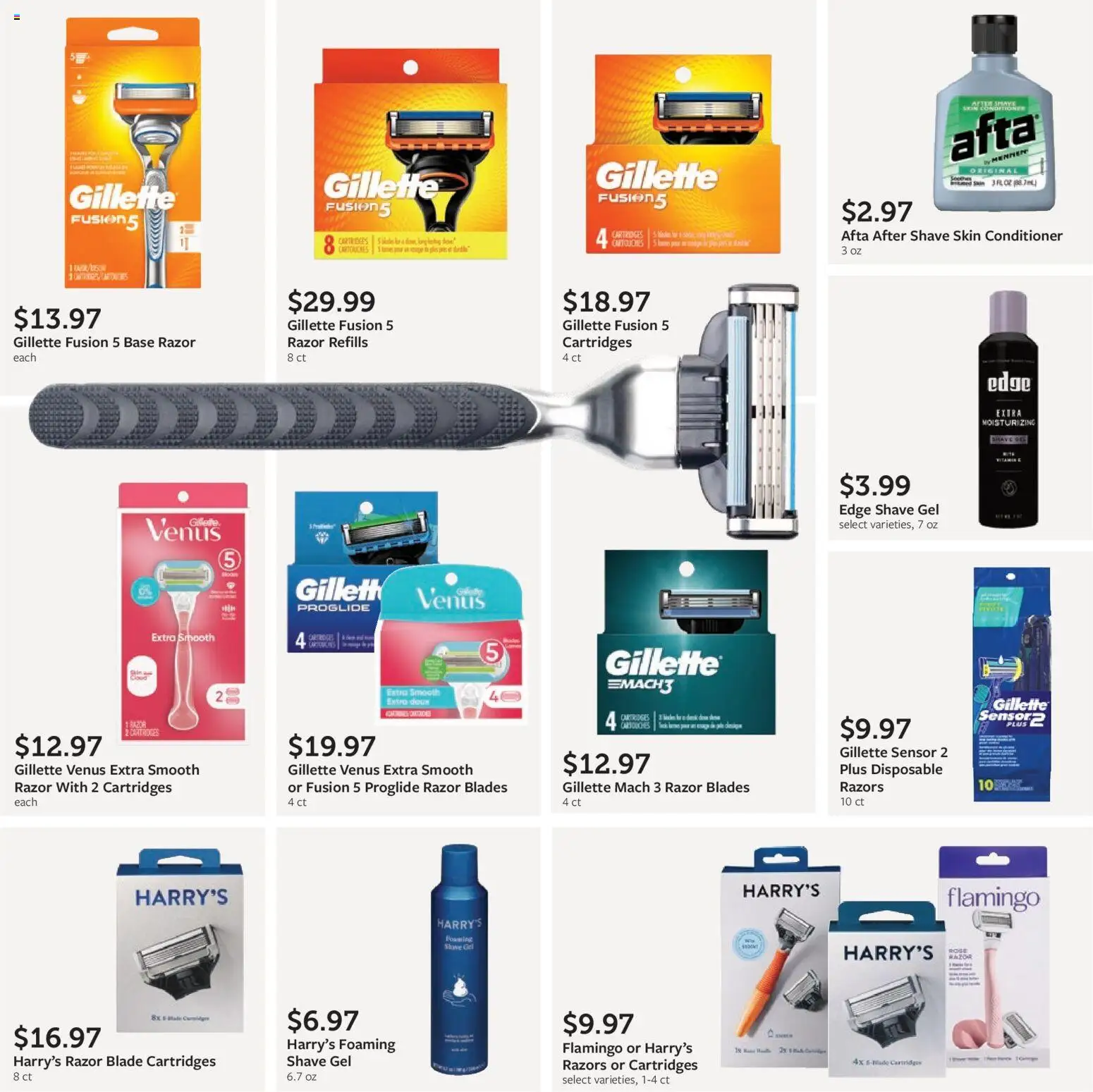 Fareway Monthly Ad - valid from 01.12.2025 | Page: 36 | Products: Fusion, Razor Blade, Shave Gel, Sensor