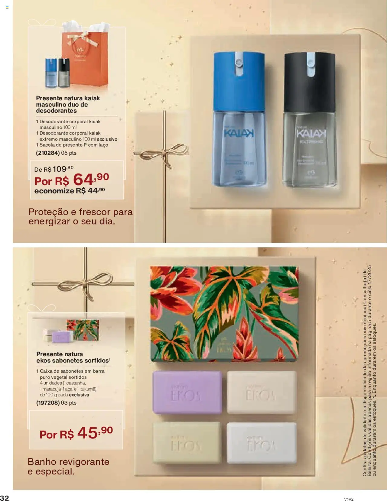 Natura Folheto - válido de 14.10.2025 | Página: 32 | Produtos: Desodorante, Caixa, Açaí