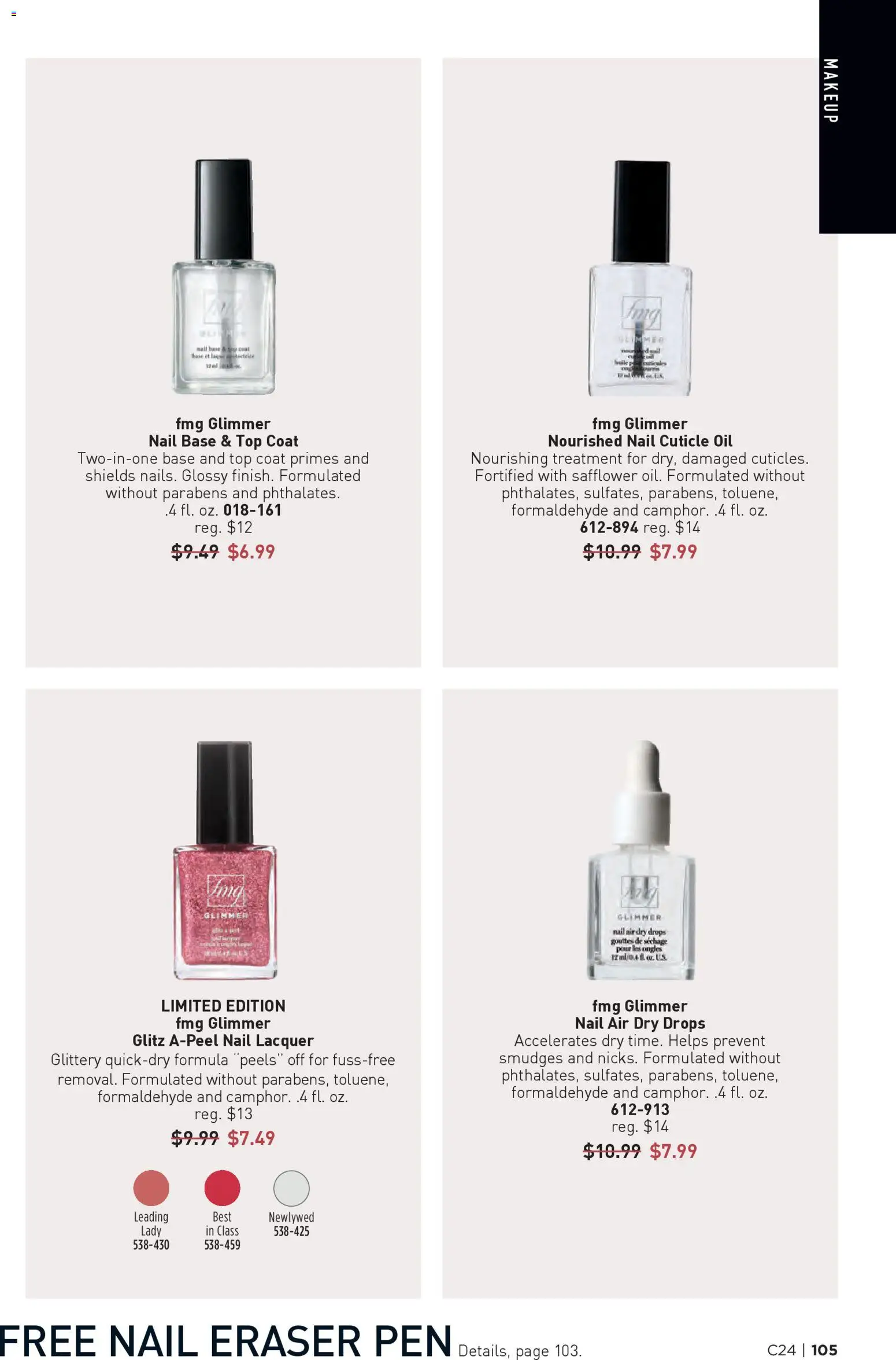 Avon Brochure - valid from 19.11.2025 | Page: 105 | Products: Eraser, Nail, Oil, Coat