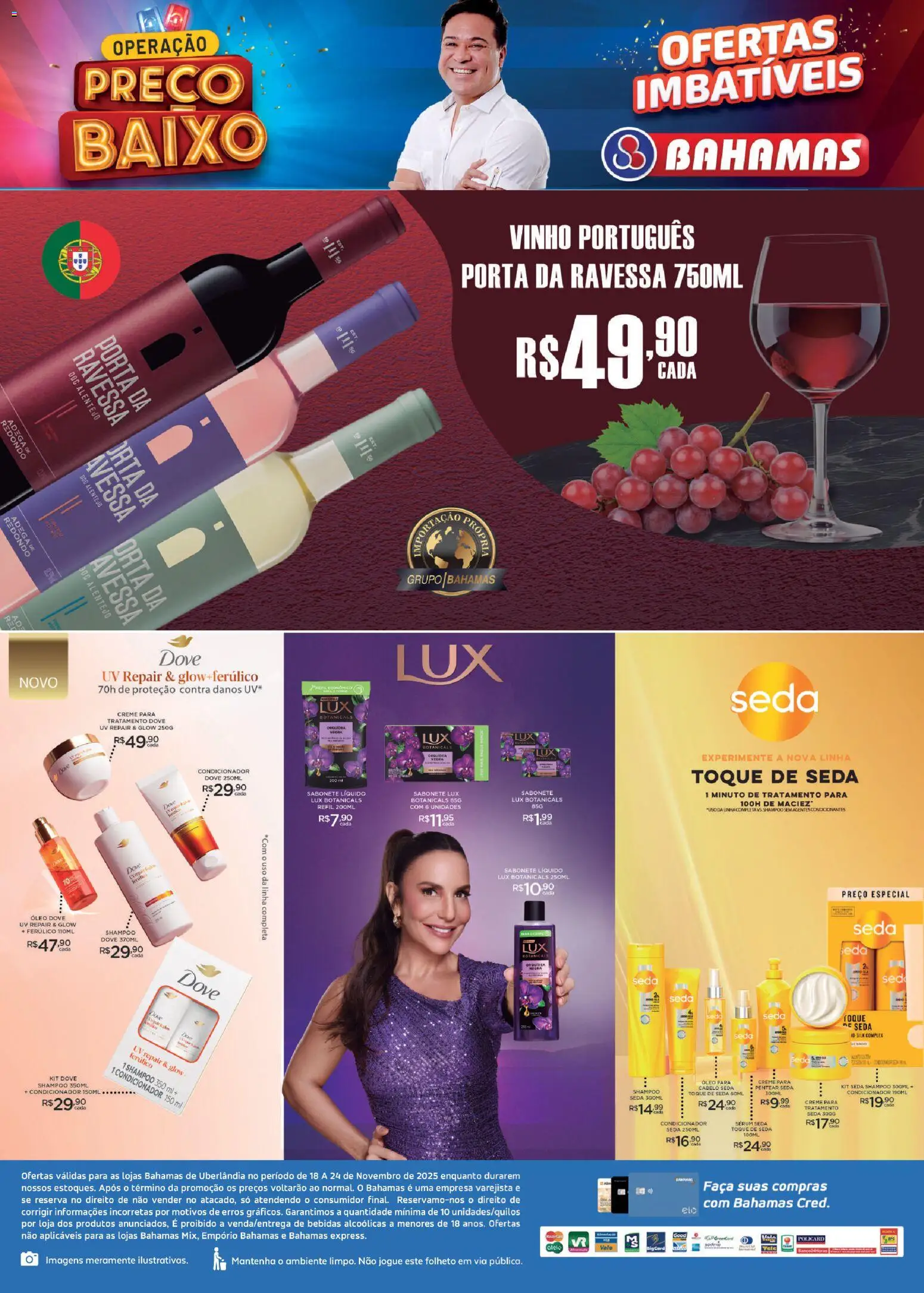 Bahamas Supermercados Folheto - válido de 18.11.2025 | Página: 4 | Produtos: Condicionador, Faca, Óleo, Sabonete líquido