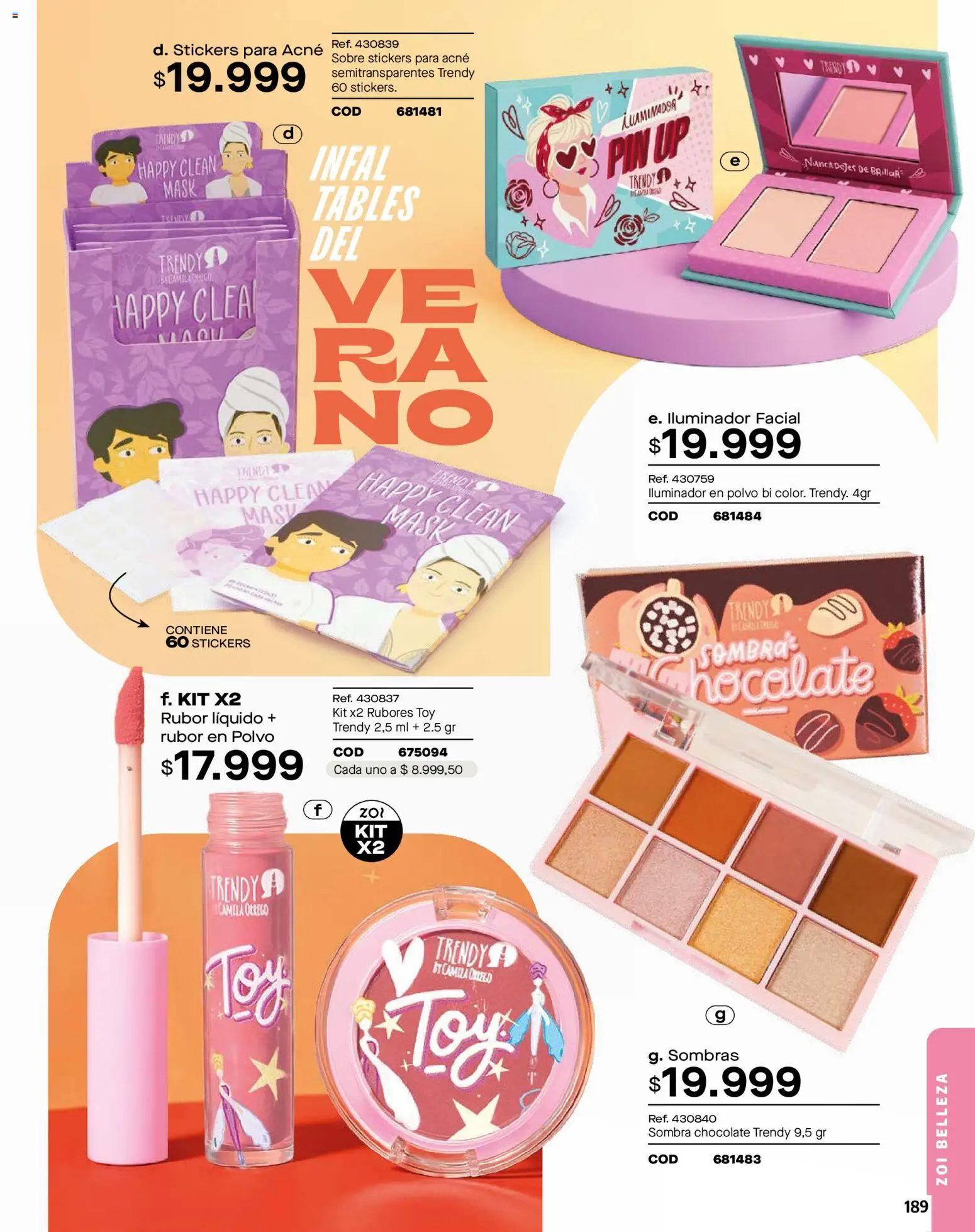 Carmel revista - valida desde el 01.01.2026 | Página: 189 | Productos: Iluminador, Rubor, Sobre, Polvo