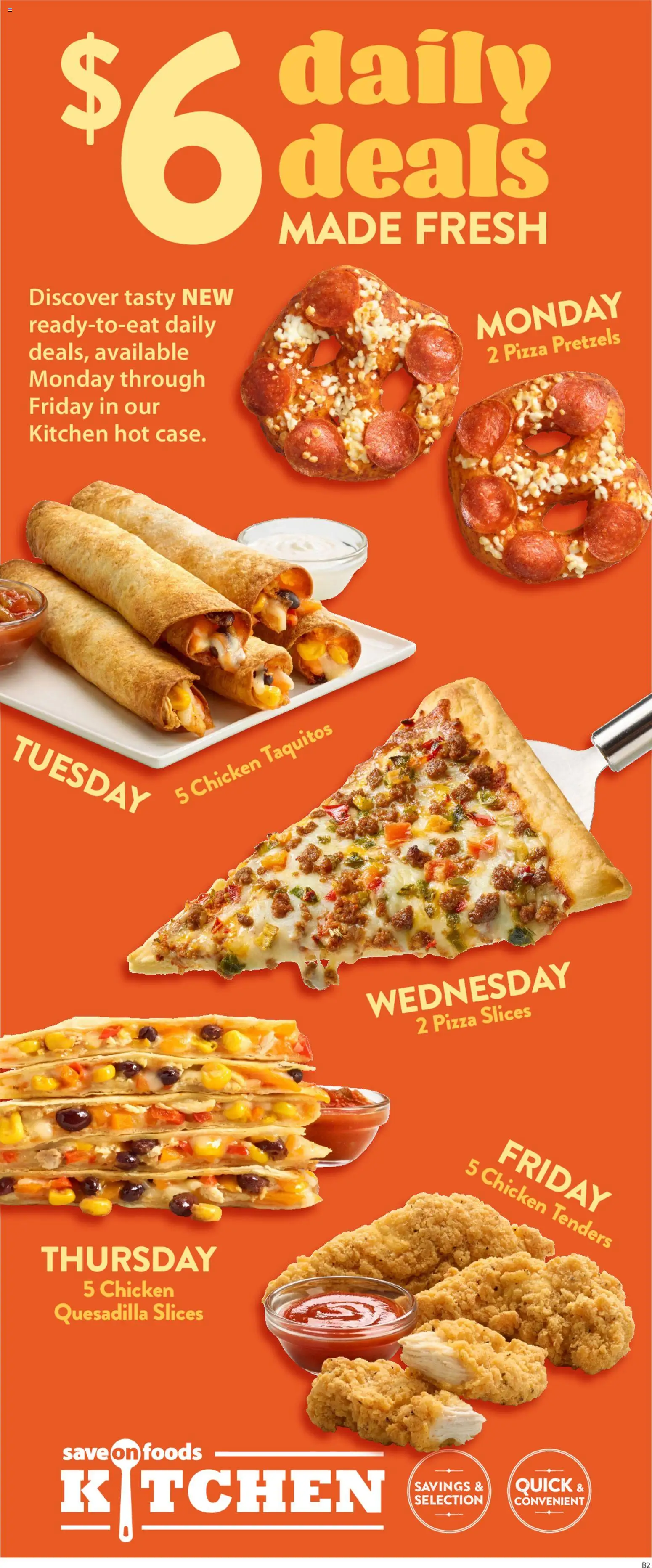 Save on foods flyer valid from 29.01.2026 | Page: 14 | Products: Pizza, Chicken