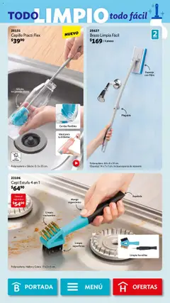 Vista previa de Betterware - Campaña 10 2025, nuevo folleto de la tienda, válido en México a partir del 29.09.2025 | Página: 90 | Productos: Espátula, Cepillo, Esponja, Mango