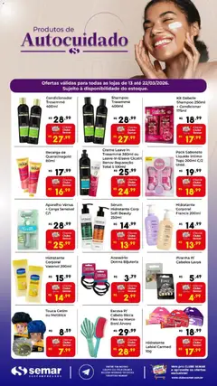 Semar Supermercado ofertas Autocuidado  - Pré-Visualização do folheto da loja Semar Supermercado, válido de 13.03.2026