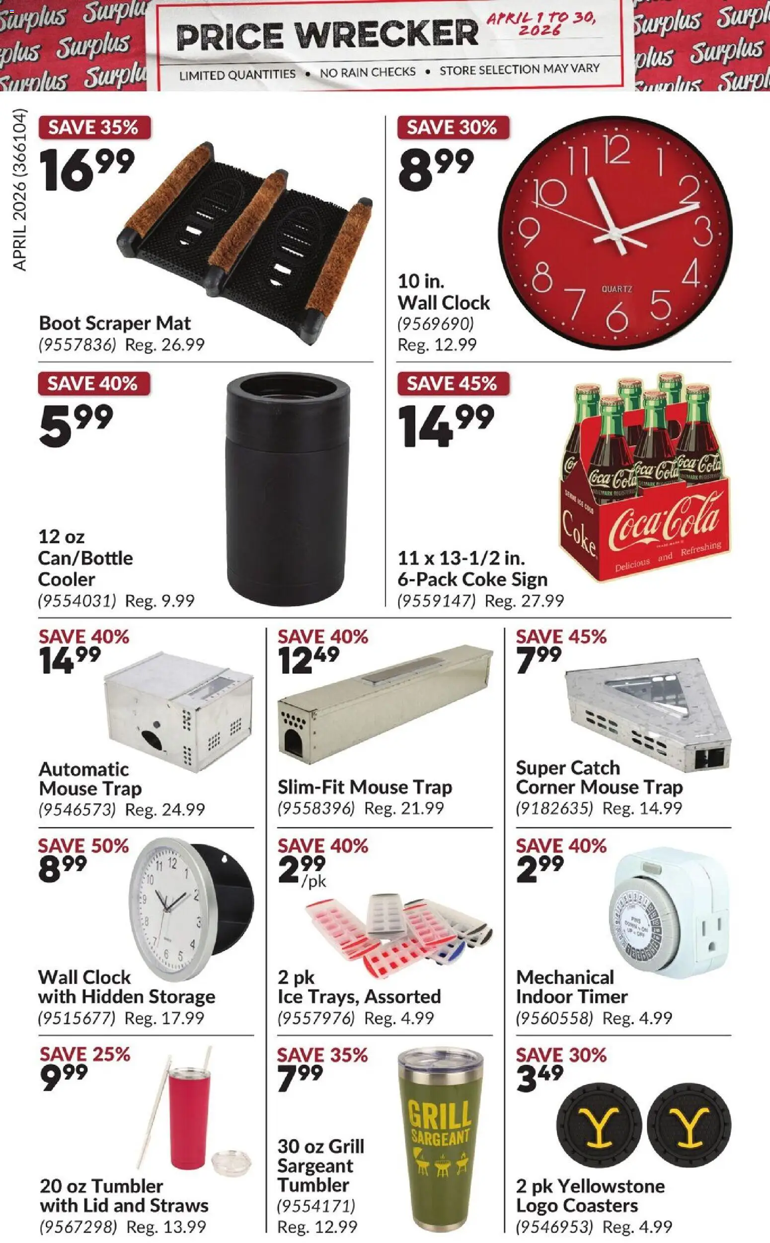 Princess Auto flyer valid from 01.04.2026 | Page: 10 | Products: Mouse, Grill