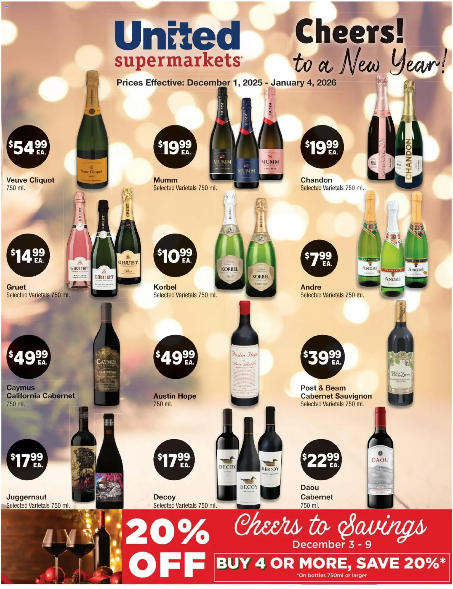 United Supermarkets Wine & Spirits Flyer - valid from 01.12.2025 | Page: 1