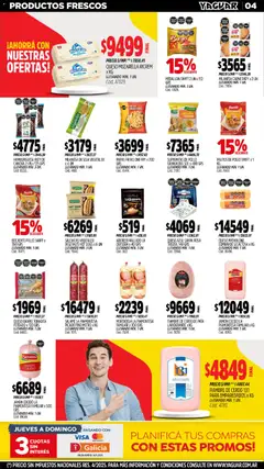 Vista previa Yaguar - San Juan válido desde el 17.11.2025 | Página: 4 | Productos: Pollo, Mortadela, Aderezo, Queso