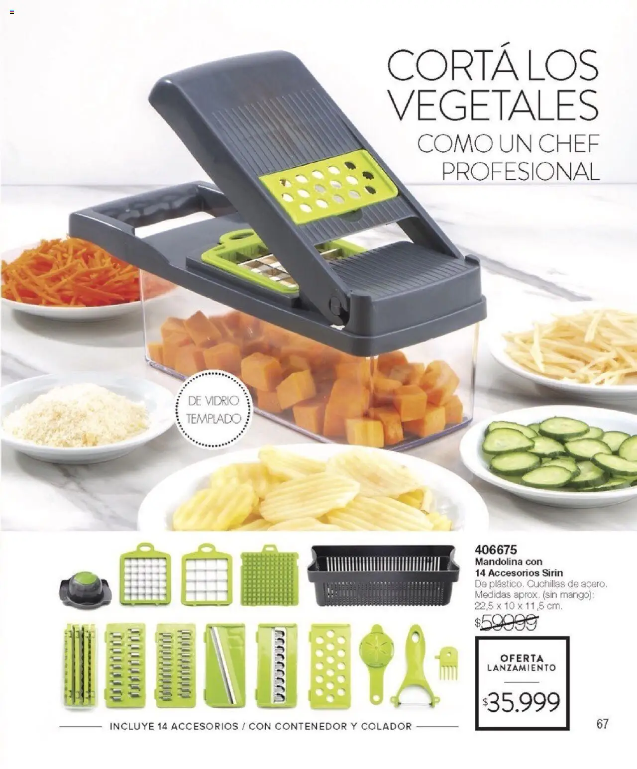 Violetta catálogo │ válido desde el 07.08.2025 | Página: 67 | Productos: Mandolina, Colador, Mango