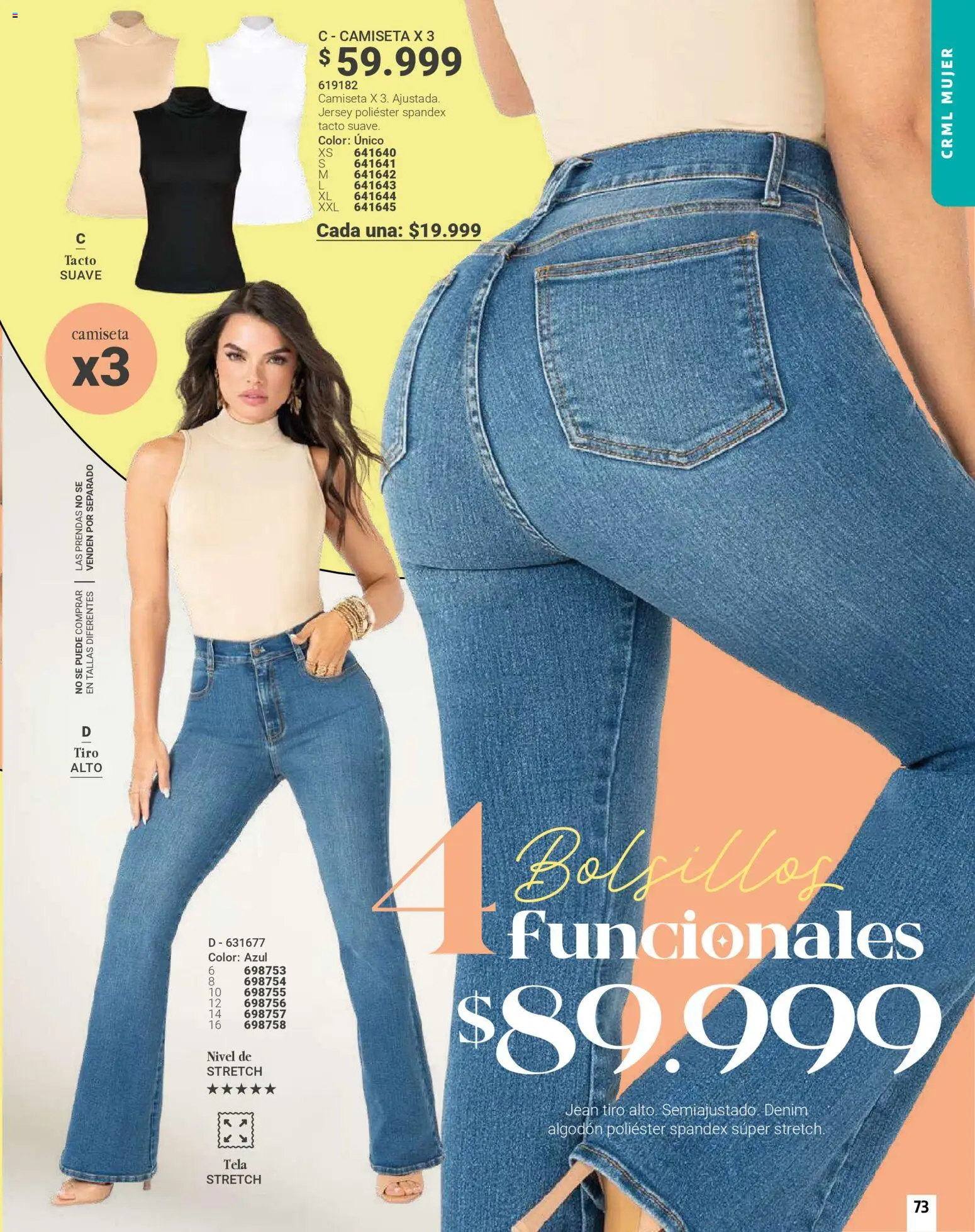 Carmel revista - valida desde el 01.03.2026 | Página: 73 | Productos: Algodón, Jean, Camiseta