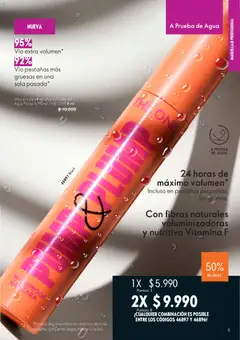 Oriflame catálogo válido desde el 27.12.2025 | Página: 5 | Productos: Agua, Maquillaje, Máscara