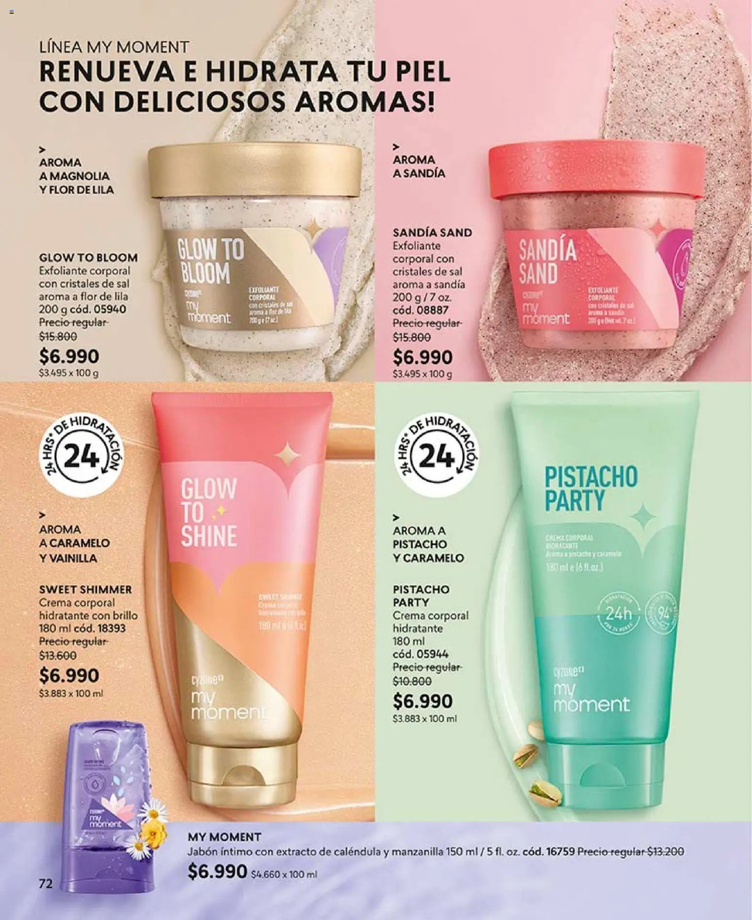 Catálogo CyZone Campaña 8 │ válido desde el 29.04.2026 | Página: 72 | Productos: Sal, Brillo, Sandía, Crema