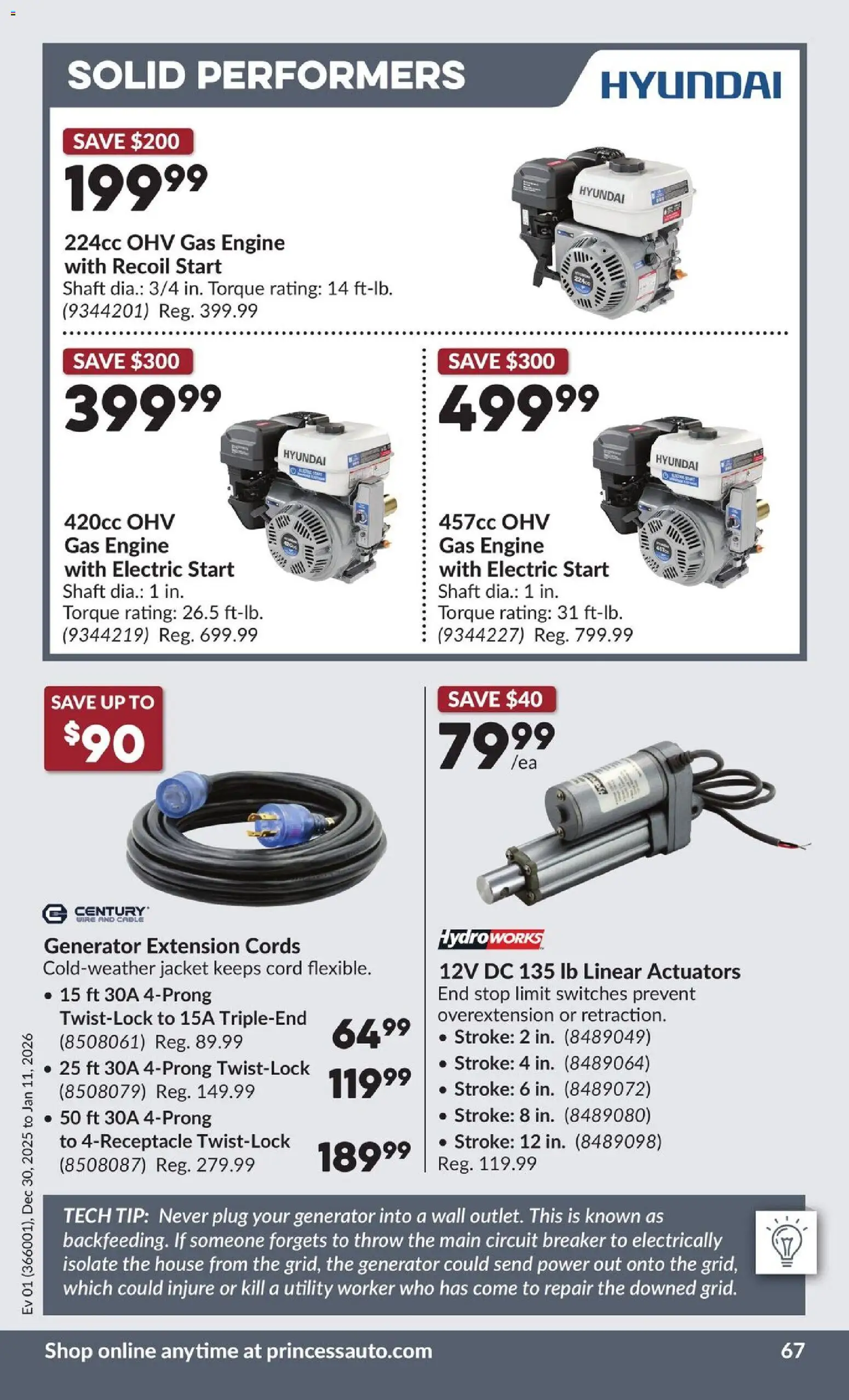 Princess Auto flyer valid from 30.12.2025 | Page: 72 | Products: Cable, Jacket