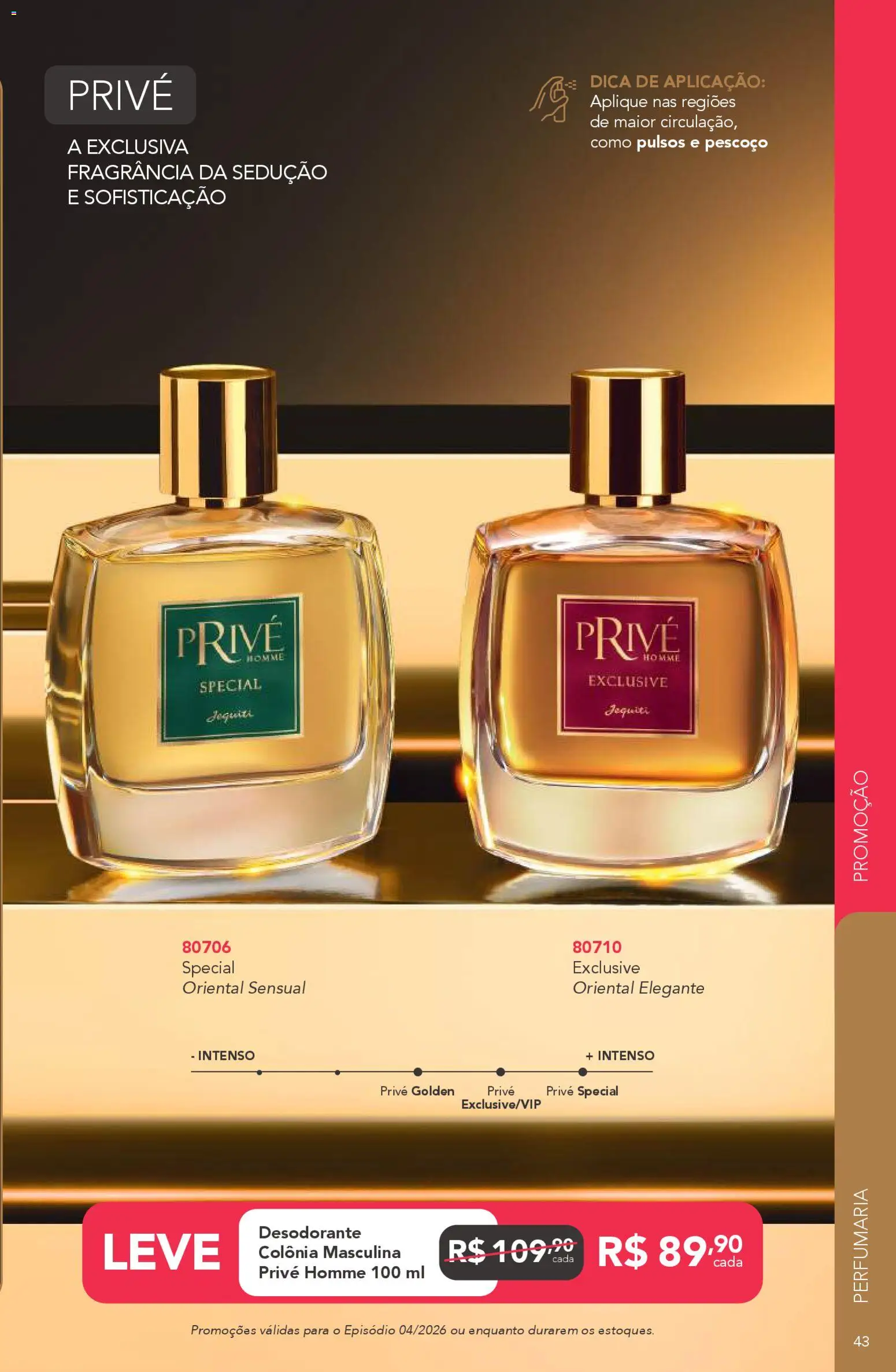 Jequiti Folheto - válido de 06.03.2026 | Página: 43 | Produtos: Fragrância, Desodorante