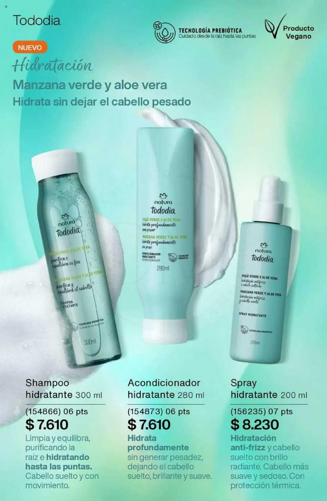 Catálogo Natura Ciclo 6 │ válido desde el 03.04.2025 | Página: 194 | Productos: Shampoo, Acondicionador, Brillo, Manzana