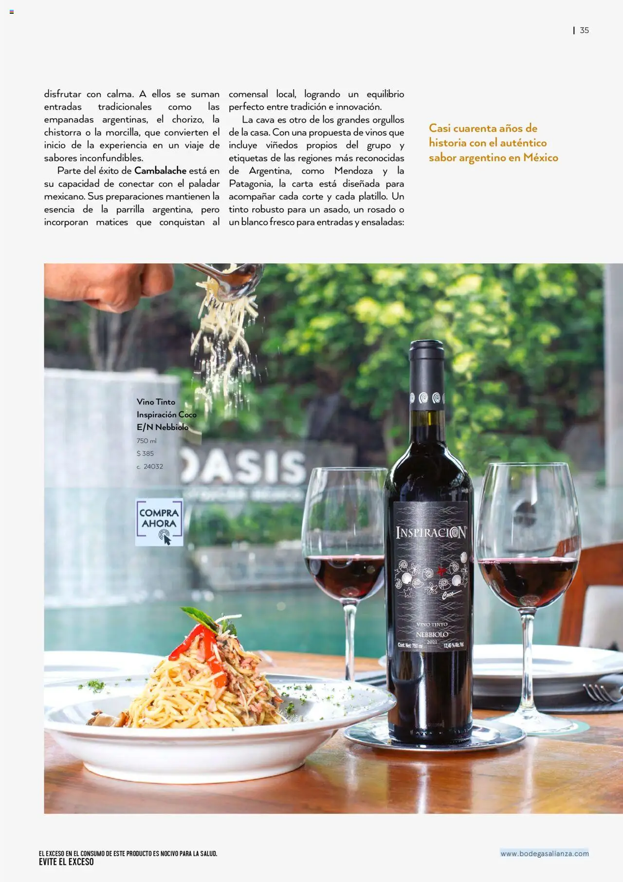 Nuevas ofertas de Bodegas Alianza válidas en toda la República Mexicana desde el 01.10.2025. ¡Encuentra las mejores ofertas en Bodegas Alianza - Catálogo Cava Morada! | Página: 37 | Productos: Cava, Parrilla, Vino