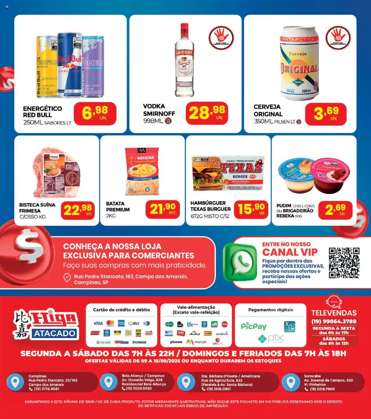 Higa Atacado Folheto - válido de 09.09.2025 | Página: 2 | Produtos: Energético, Aliança, Cerveja, Batata
