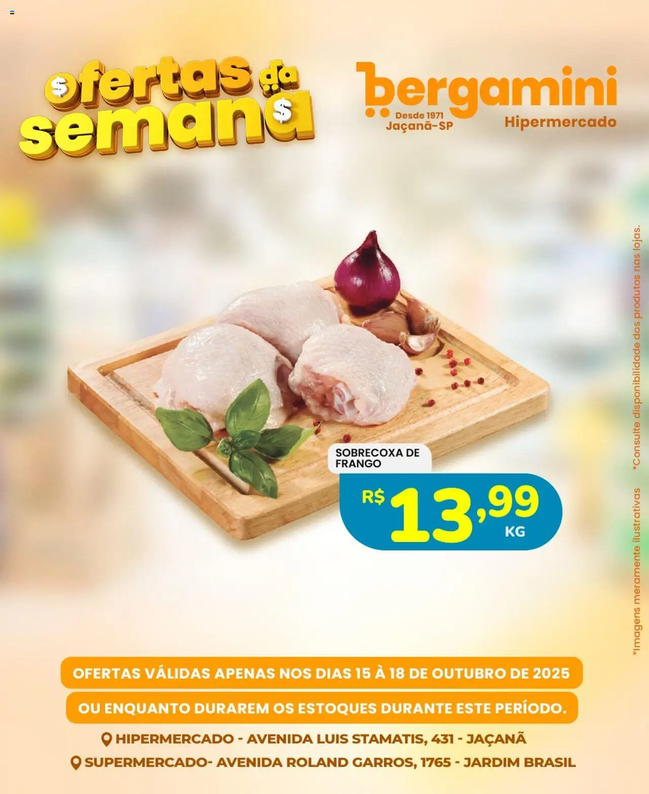 Supermercado Bergamini Folheto - válido de 15.10.2025 | Página: 3 | Produtos: Frango