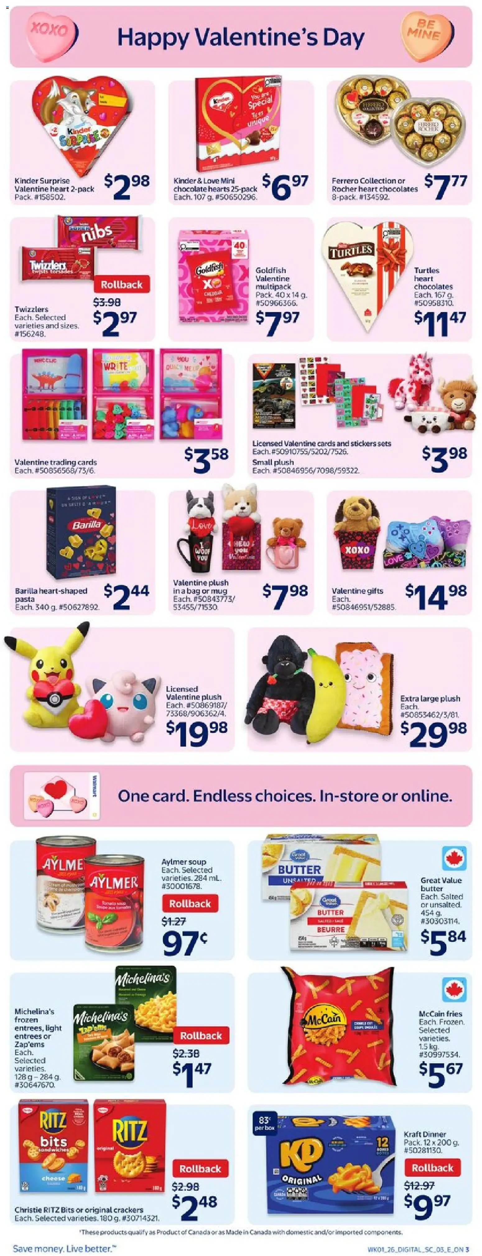 Walmart flyer valid from 29.01.2026 | Page: 4 | Products: Bag, Box, Butter, Chocolate