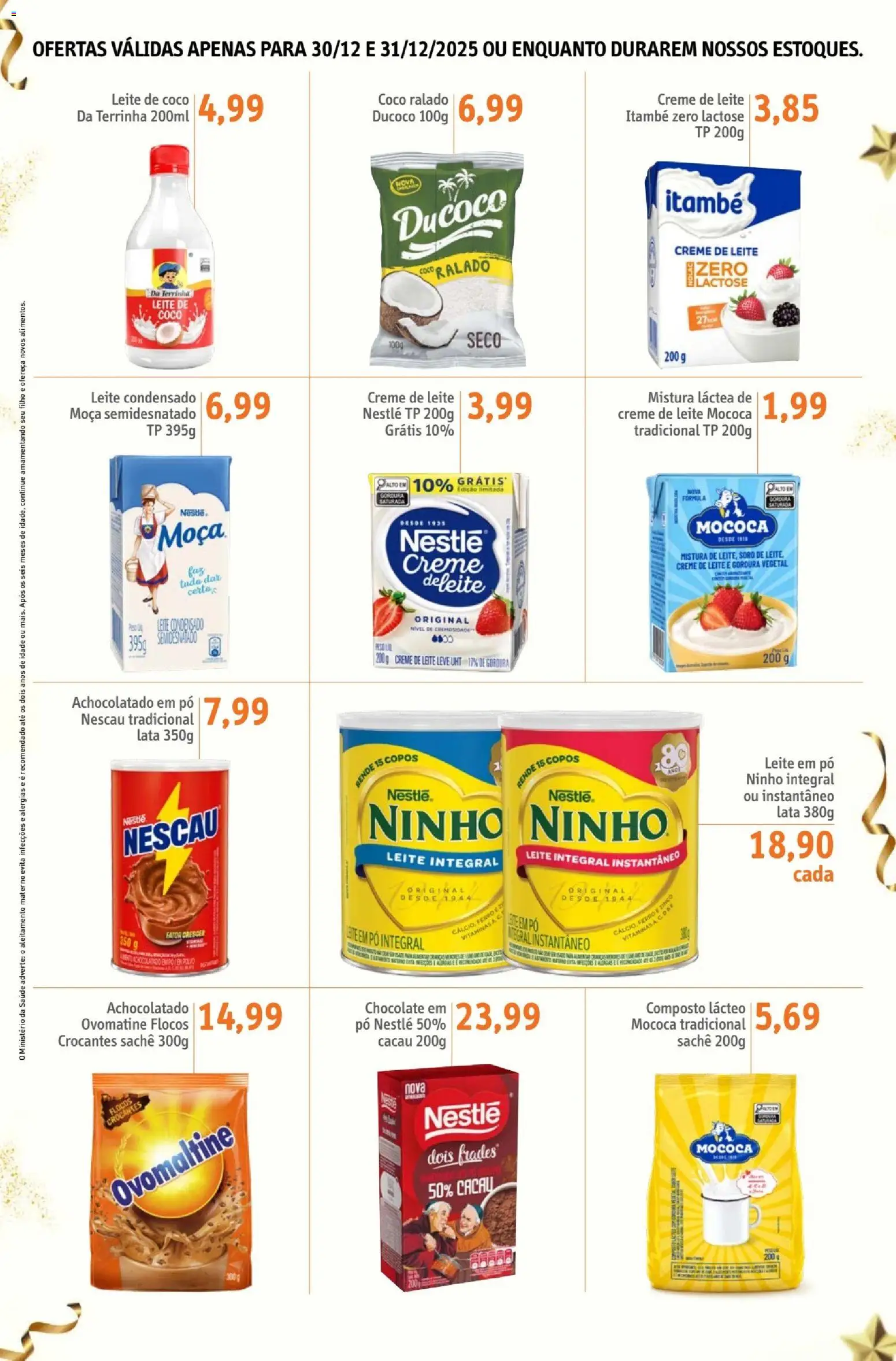 Sonda Folheto - válido de 30.12.2025 | Página: 8 | Produtos: Achocolatado, Copos, Leite de coco, Leite em pó