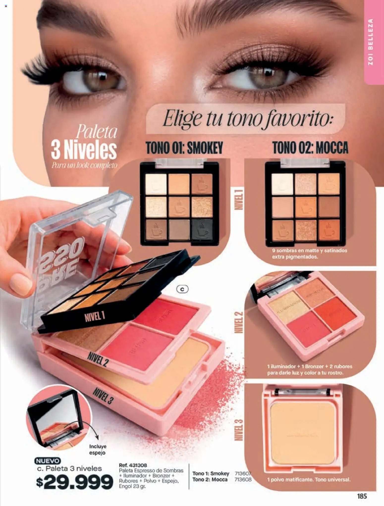 Pacifika revista - valida desde el 24.04.2026 | Página: 185 | Productos: Iluminador, Espejo, Polvo