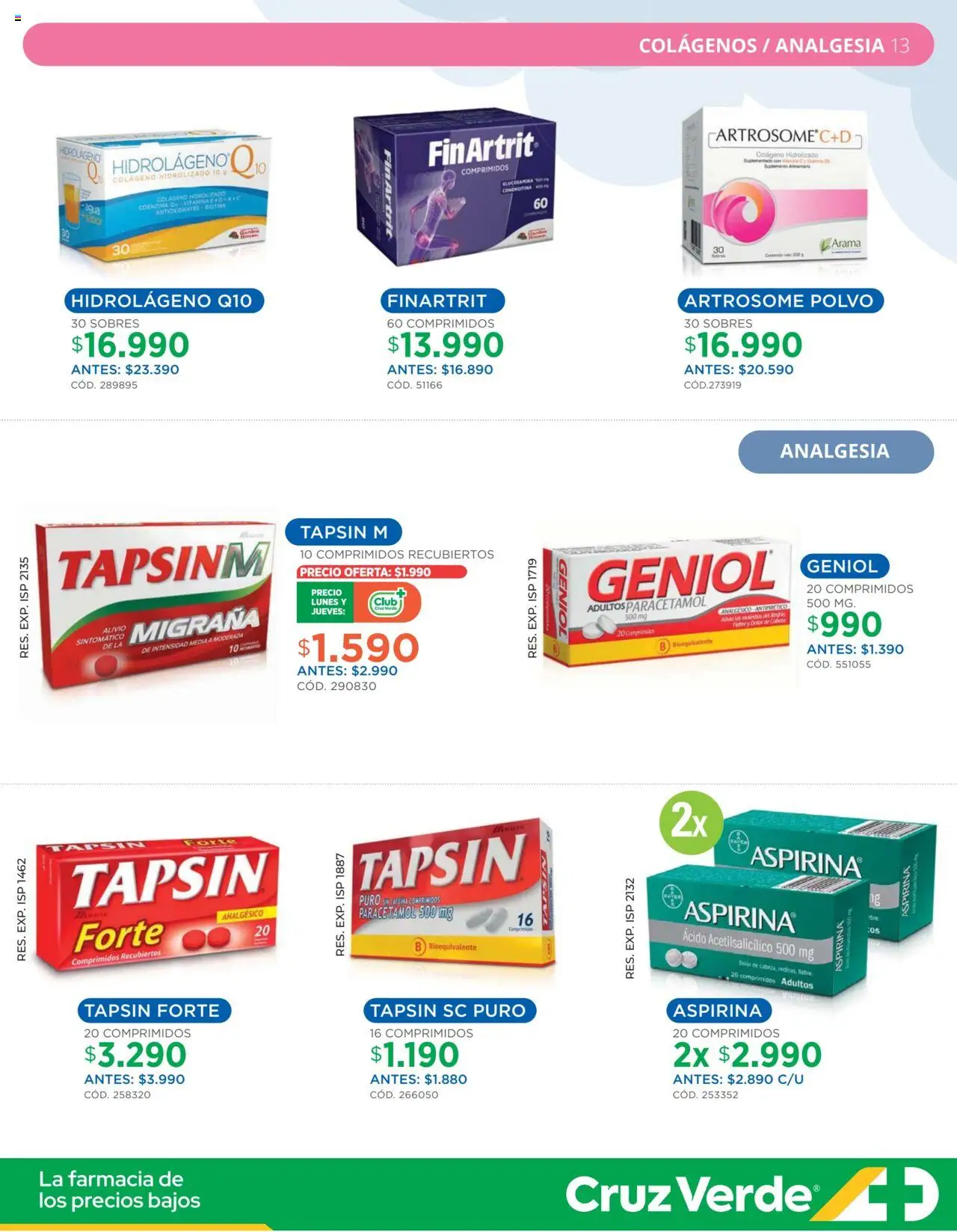 Ofertas Invierno Cruz Verde │ válido desde el 01.08.2025 | Página: 13 | Productos: Analgésico, Polvo