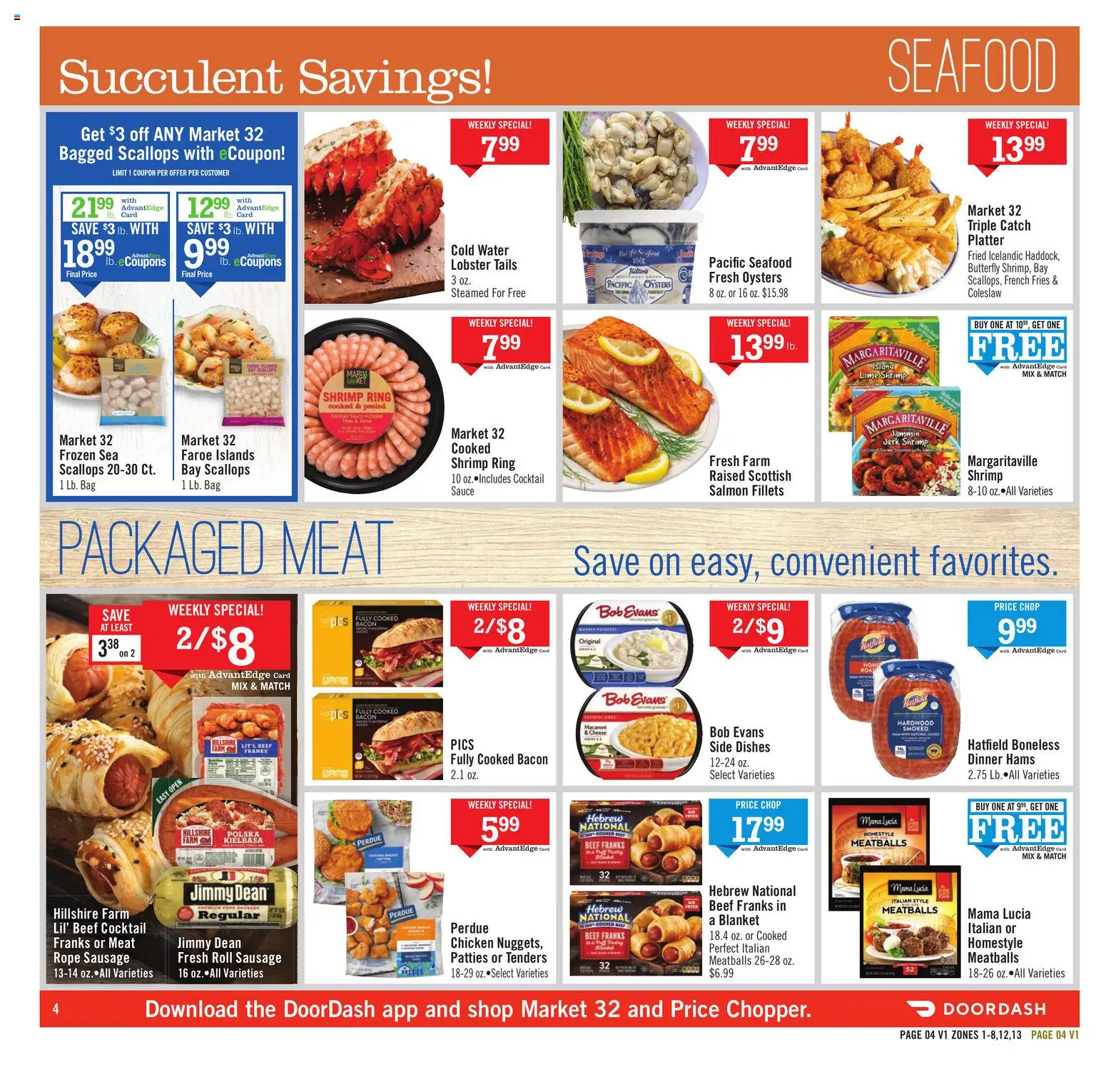 Price Chopper Weekly Ad - valid from 16.11.2025 | Page: 4 | Products: Blanket, Cheese, Beef, Sausage