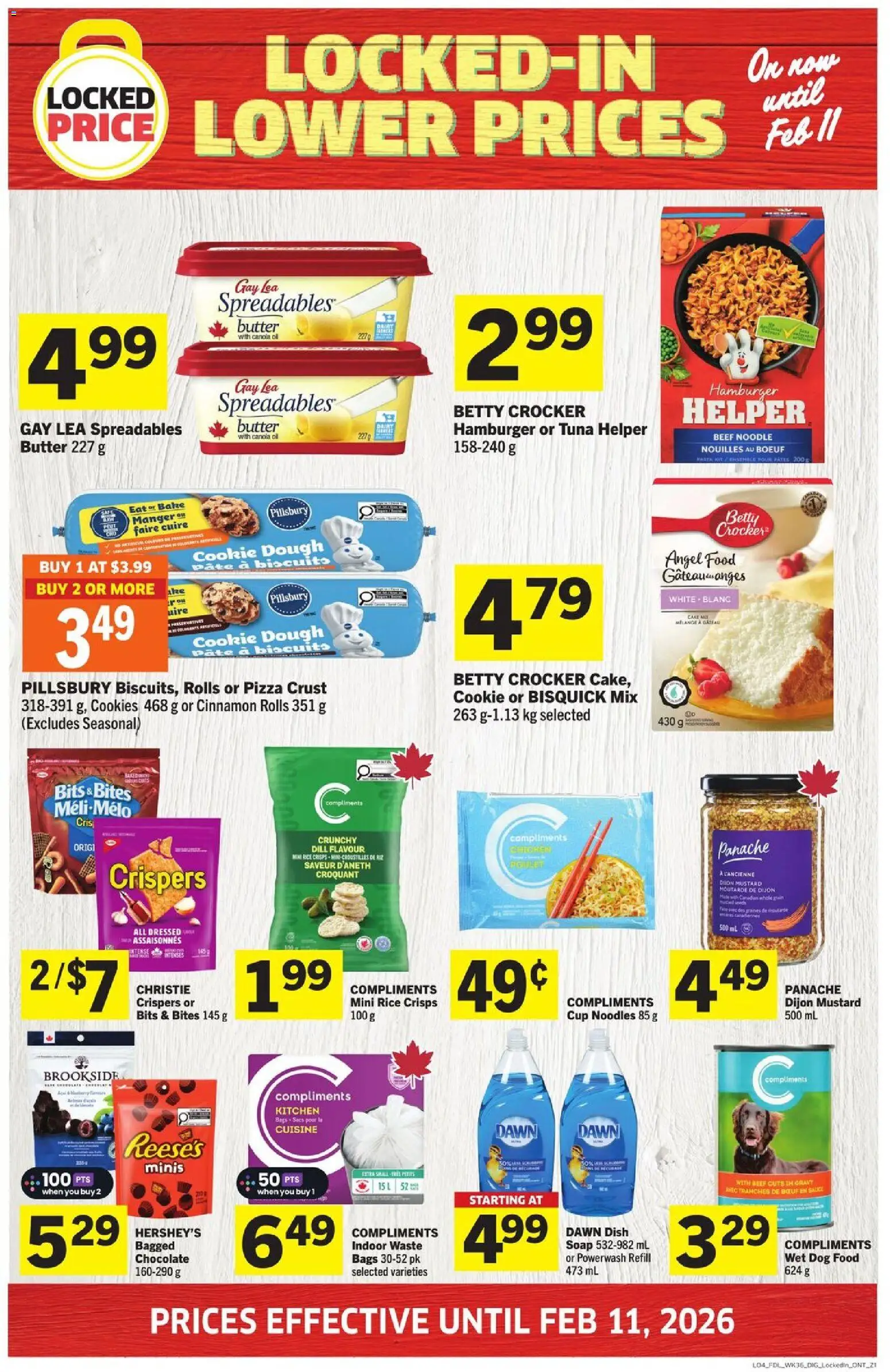 Foodland flyer valid from 01.01.2026 | Page: 4 | Products: Noodles, Beef, Cookies, Pizza