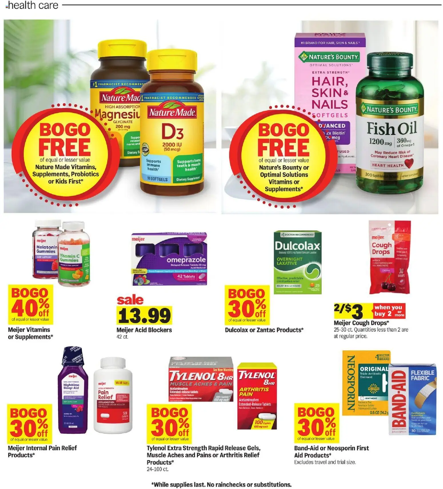 Meijer Weekly Ad - valid from 21.01.2026 | Page: 23 | Products: Vitamin, Melatonin, Biotin, Fish