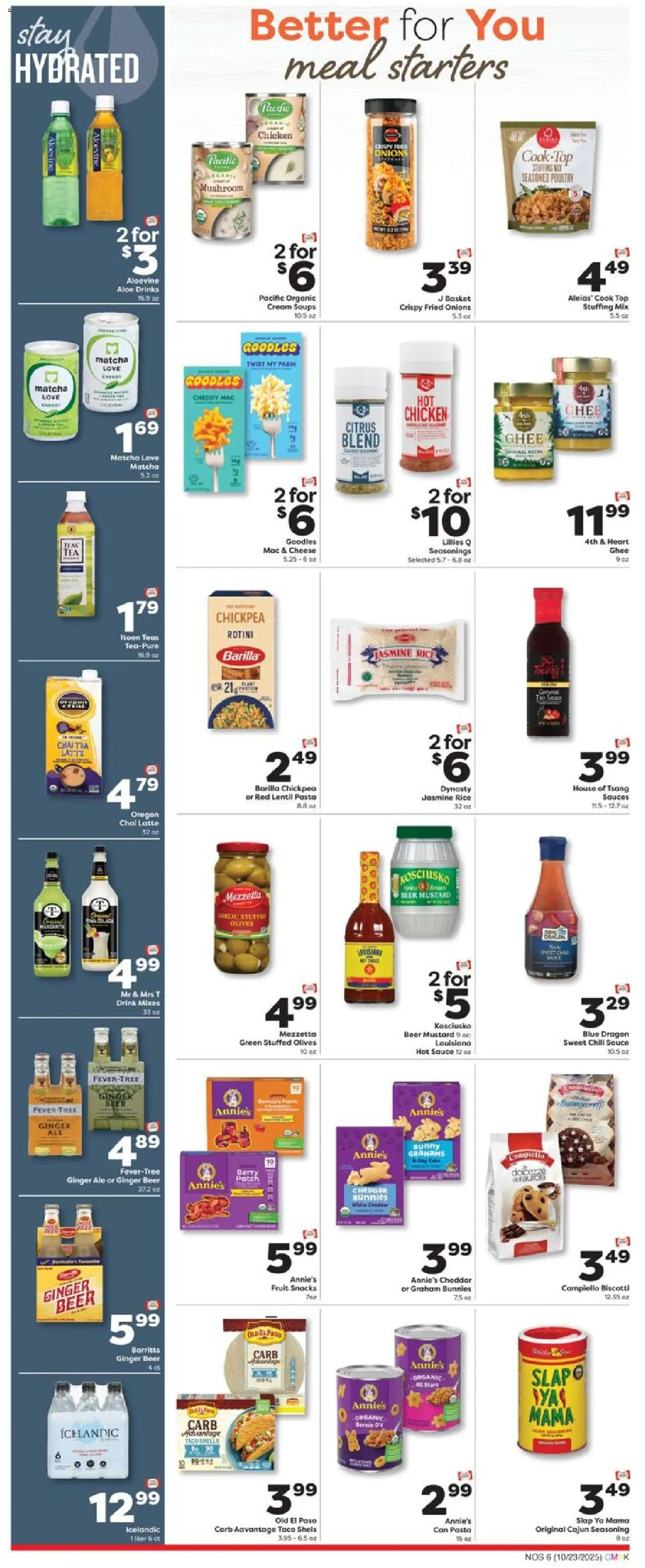 Weis Monthly Ad - NJ - valid from 23.10.2025 | Page: 6 | Products: Ginger, Beer, Pasta, Poultry