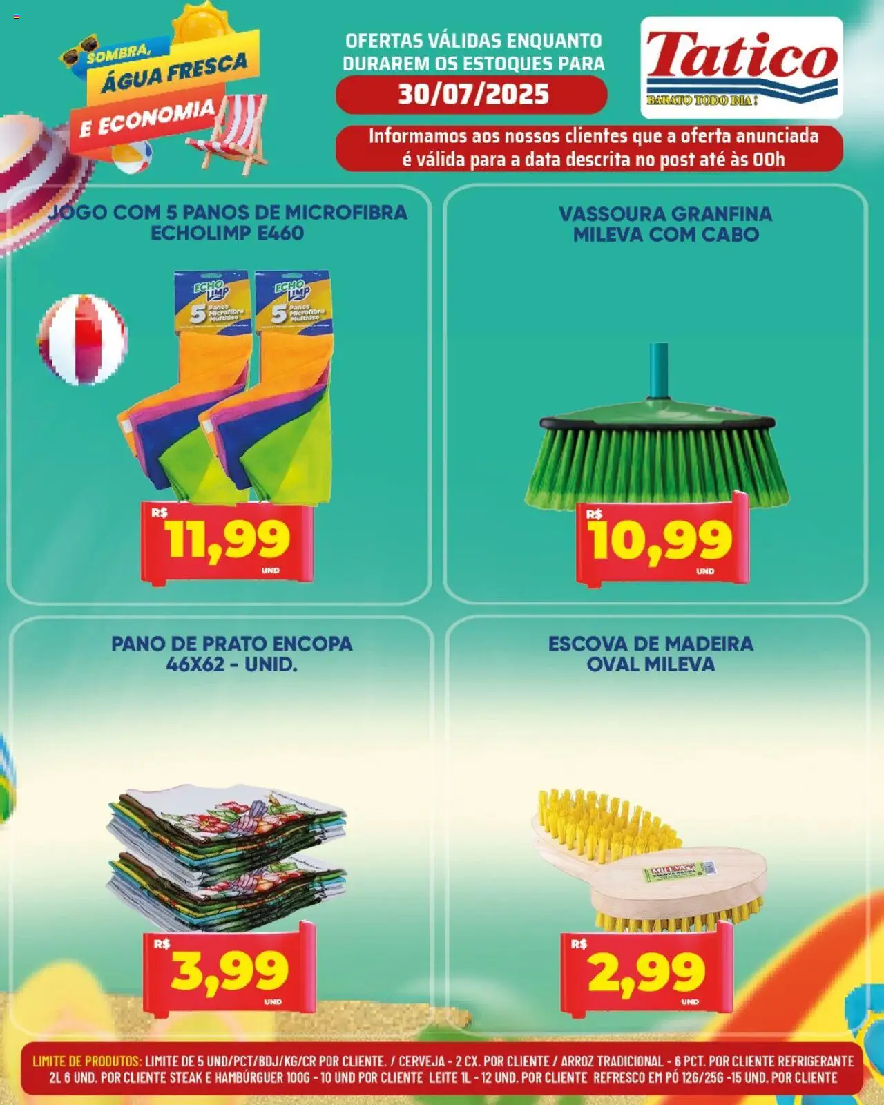 Tatico Folheto - válido de 30.07.2025 | Página: 18 | Produtos: Escova, Refresco, Refrigerante, Cabo