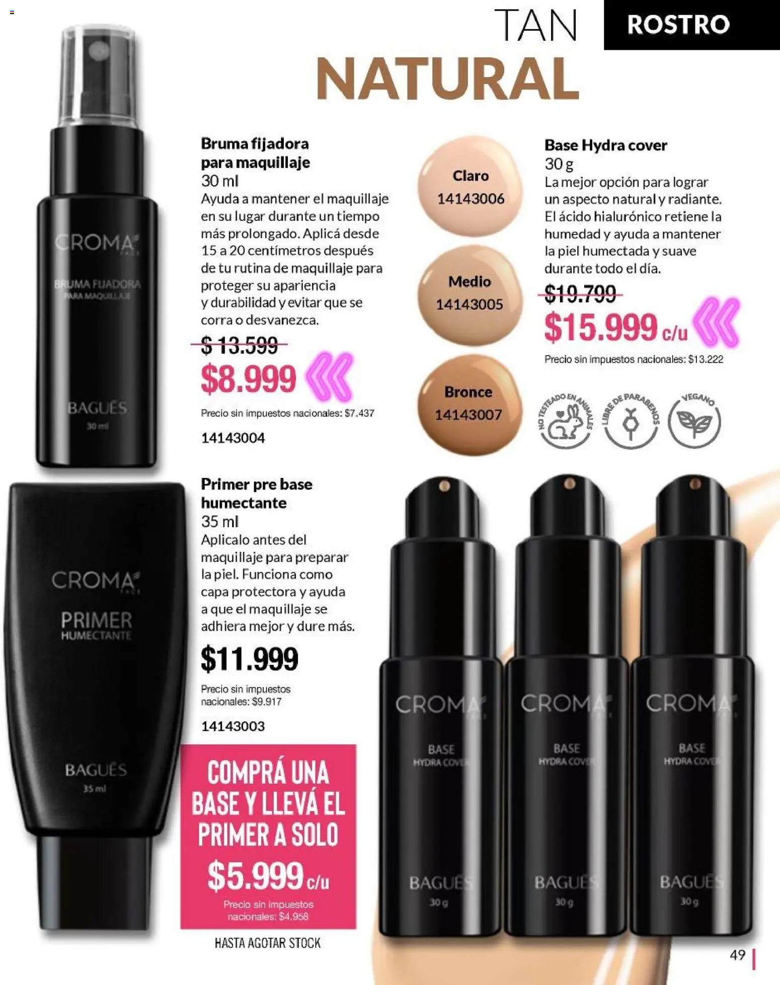 Bagués - Catálogo │ válido desde el 20.10.2025 | Página: 49 | Productos: Maquillaje, Bruma, Pre base
