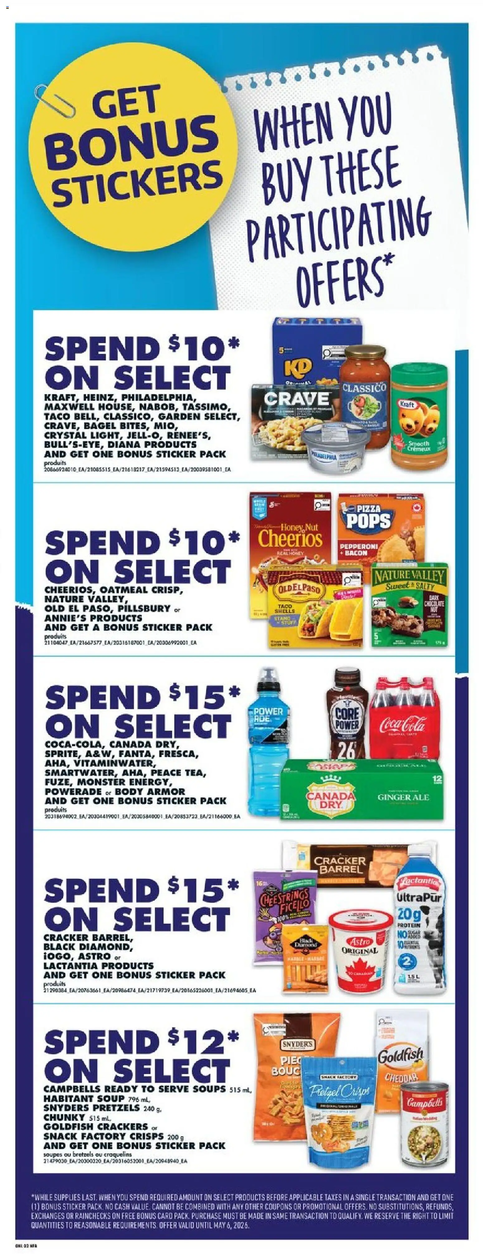 No Frills flyer valid from 09.04.2026 | Page: 8 | Products: Tea, Chocolate, Pizza