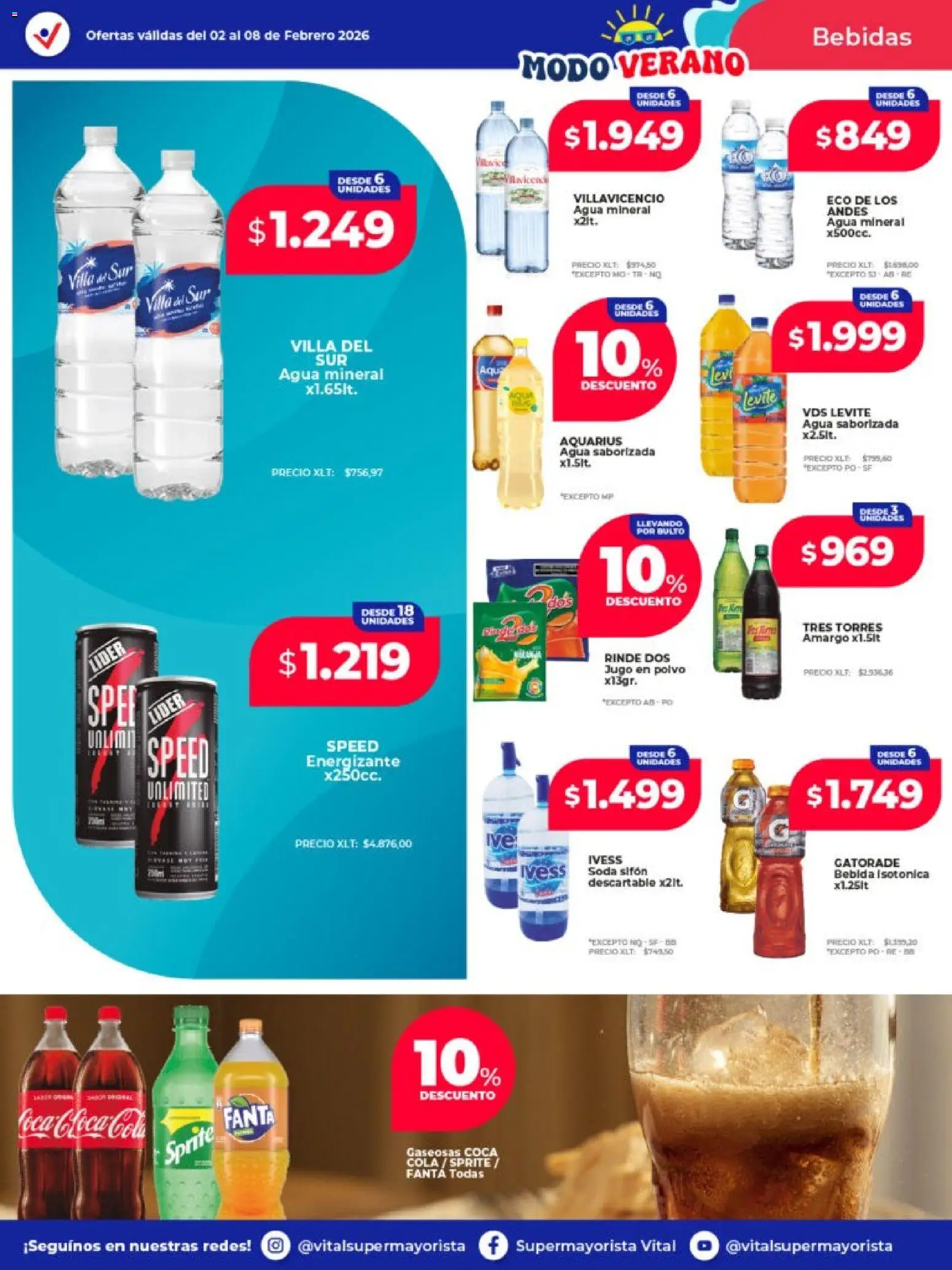 Vital - Ofertas - Santa Fe  │ válido desde el 02.02.2026 | Página: 14 | Productos: Polvo, Agua, Jugo, Agua saborizada