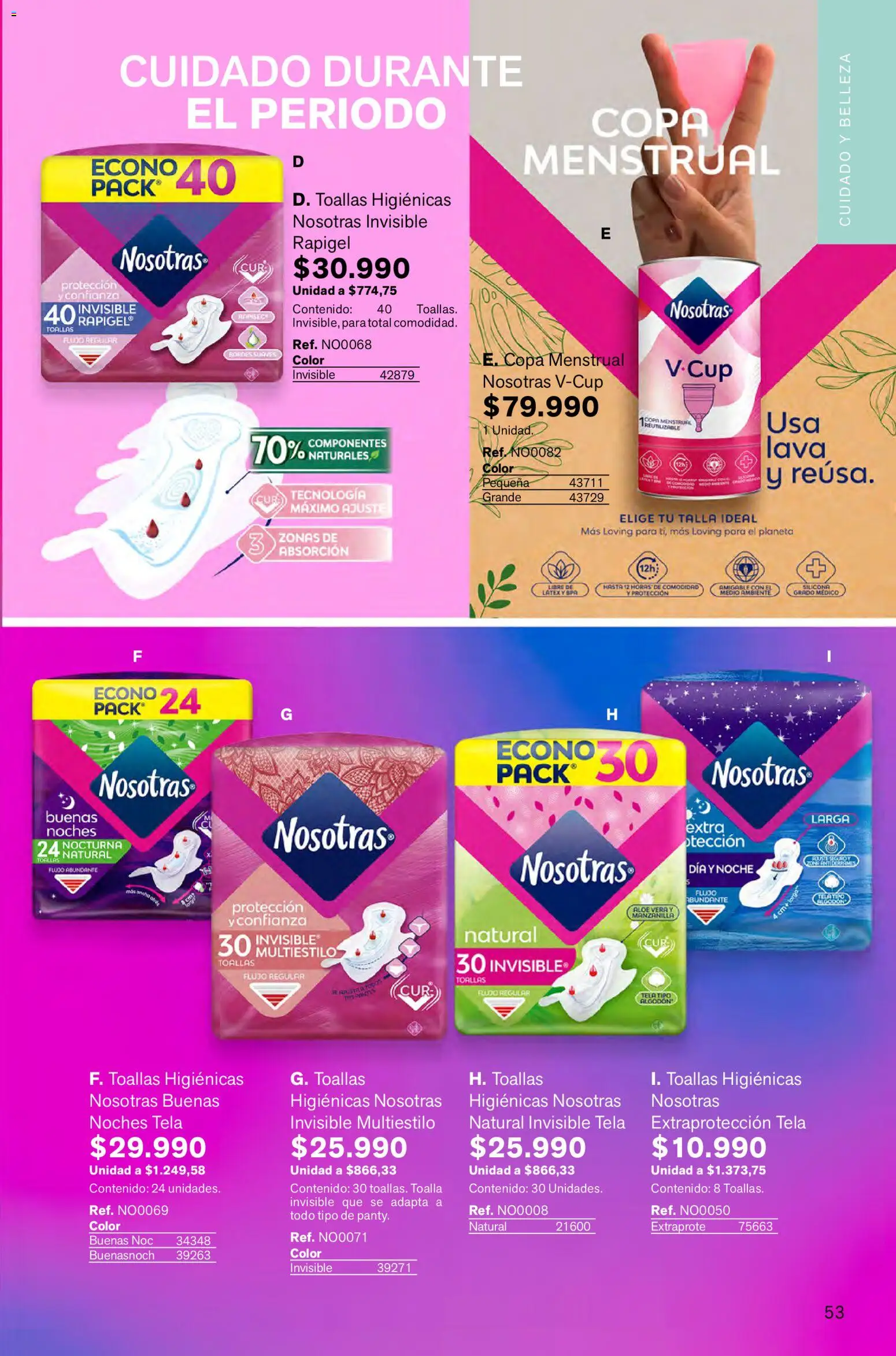 Leonisa revista - valida desde el 05.02.2026 | Página: 53 | Productos: Toalla, Toallas, Copa menstrual