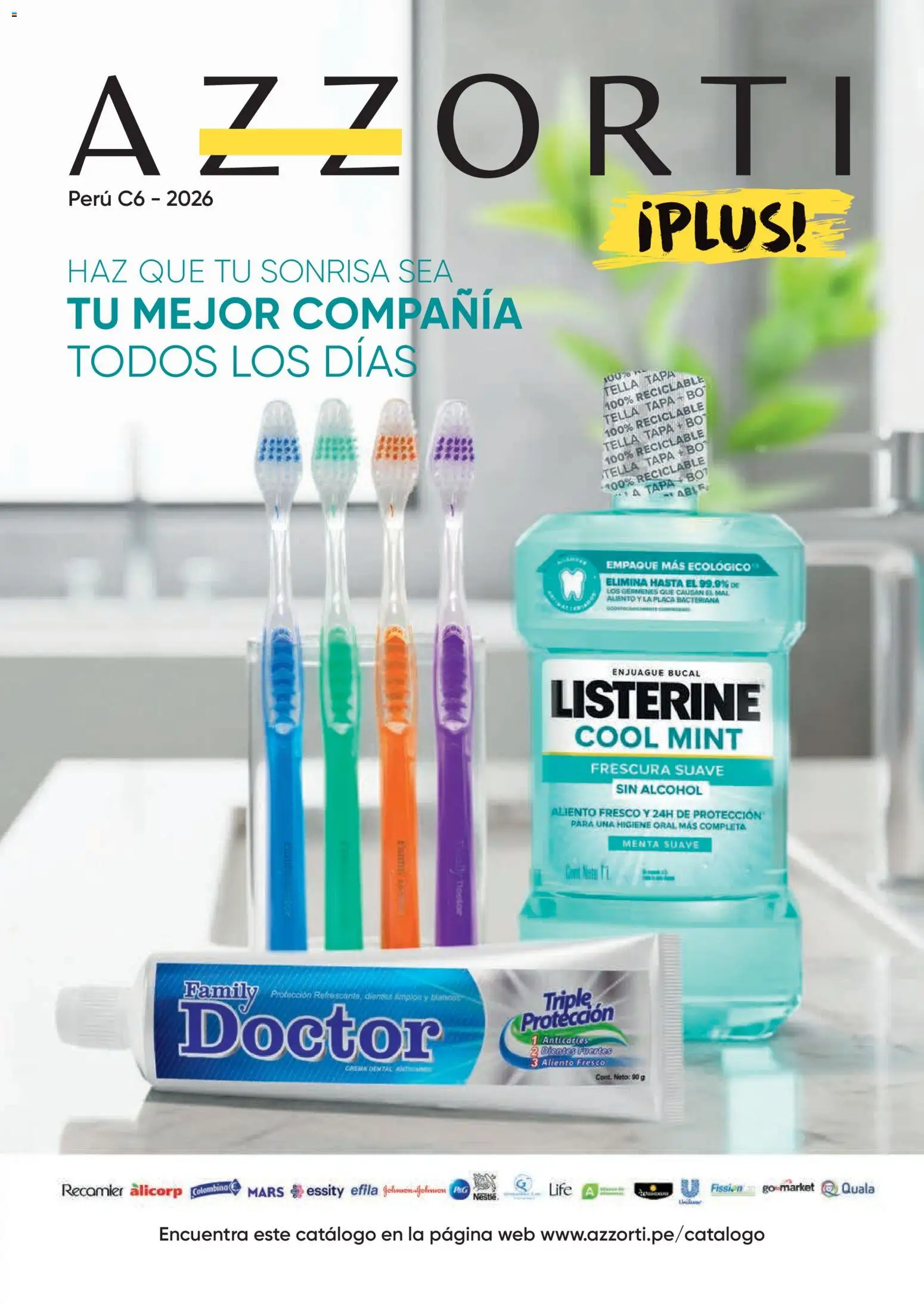 Catálogo Azzorti válido desde 09.03.2026 | Página: 1 | Productos: Enjuague bucal, Empaque