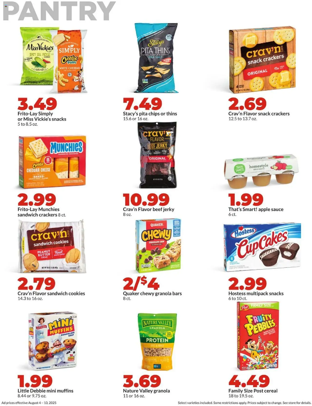 HyVee Weekly Ad - valid from 04.08.2025 | Page: 18 | Products: Beef, Chips, Cookies, Chocolate Chip