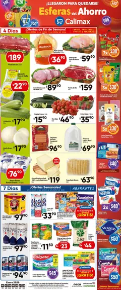 Vista previa de Calimax folleto Ensenada, nuevo folleto de la tienda, válido en México a partir del 16.01.2026