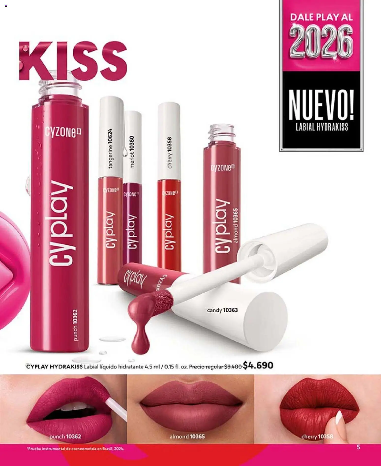 Catálogo CyZone Campaña 1 │ válido desde el 01.01.2026 | Página: 5 | Productos: Labial