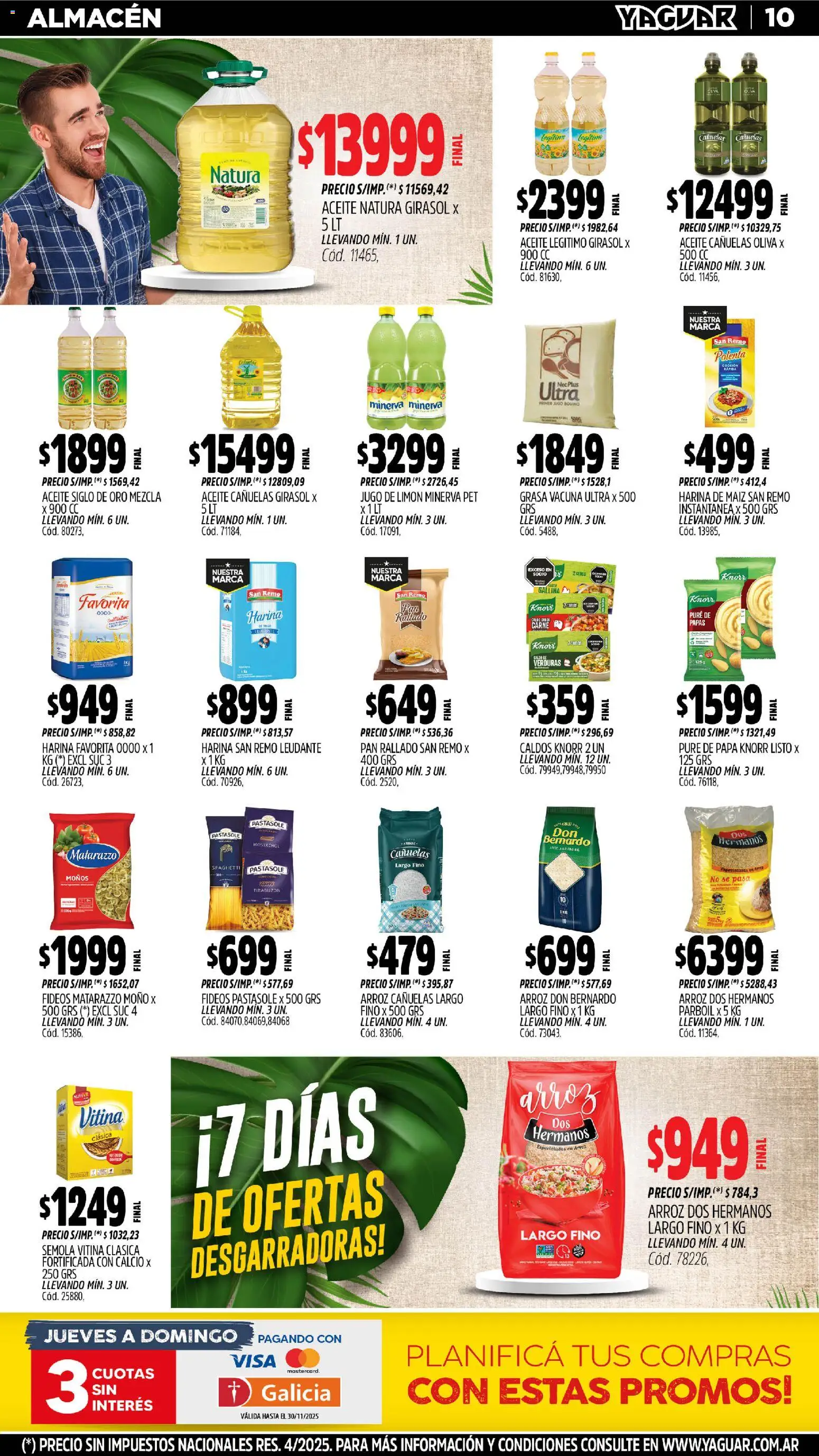 Yaguar - General Roca │ válido desde el 03.11.2025 | Página: 12 | Productos: Limón, Pan, Jugo, Arroz