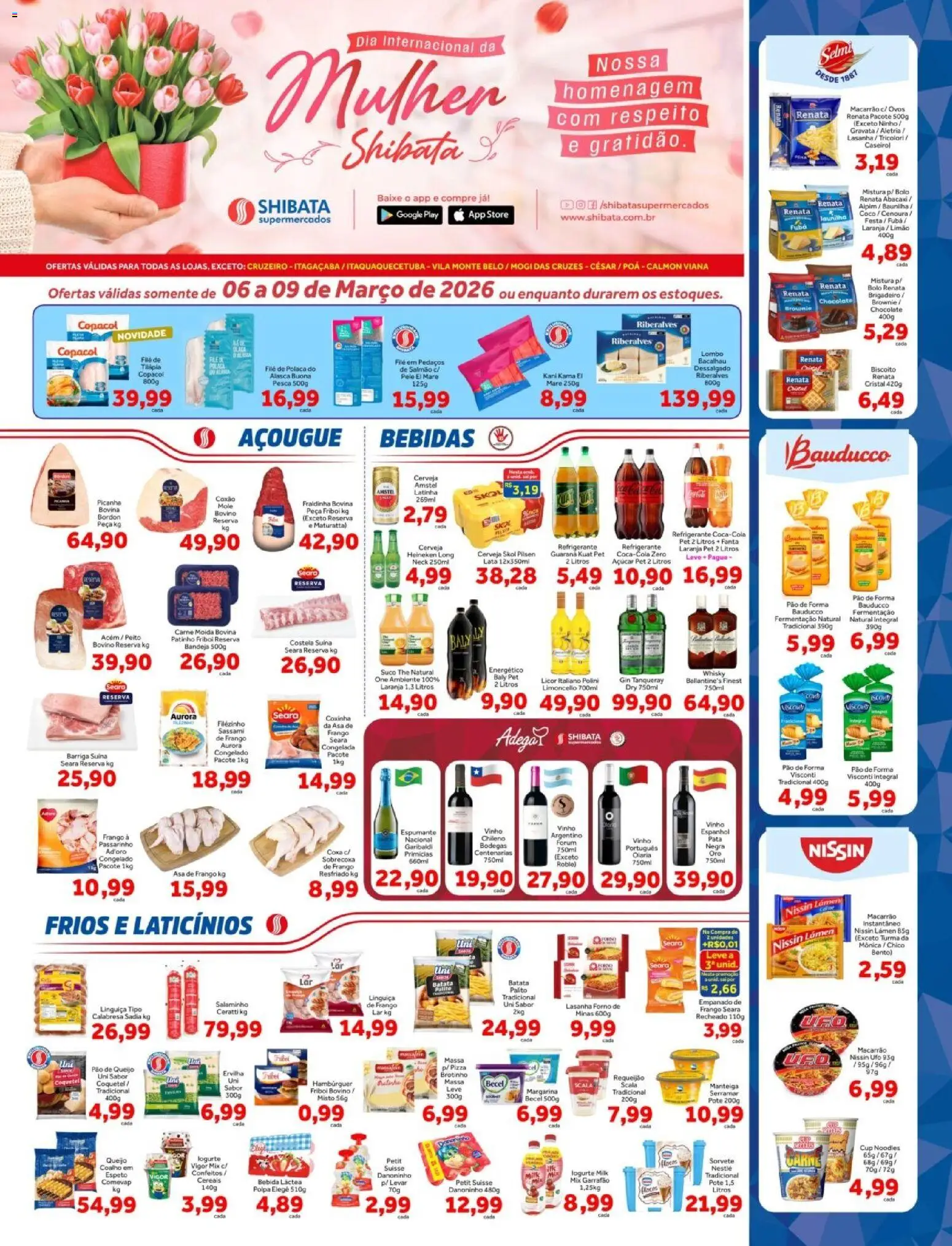 Shibata Folheto - válido de 06.03.2026 | Página: 1 | Produtos: Guaraná, Suco, Refrigerante, Batata