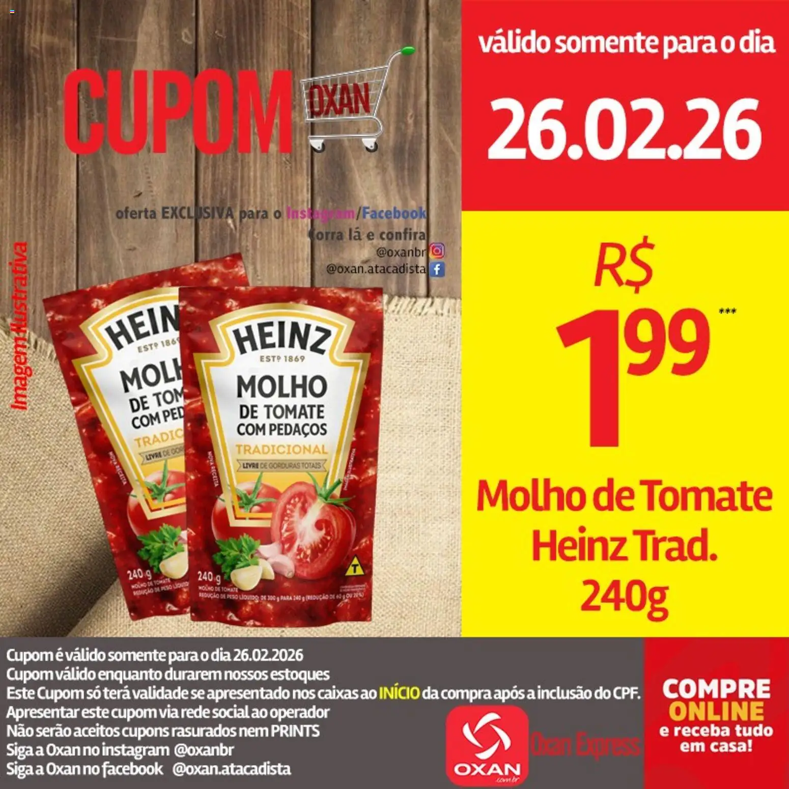 Oxan Atacadista Folheto - válido de 26.02.2026 | Página: 20 | Produtos: Molho de tomate