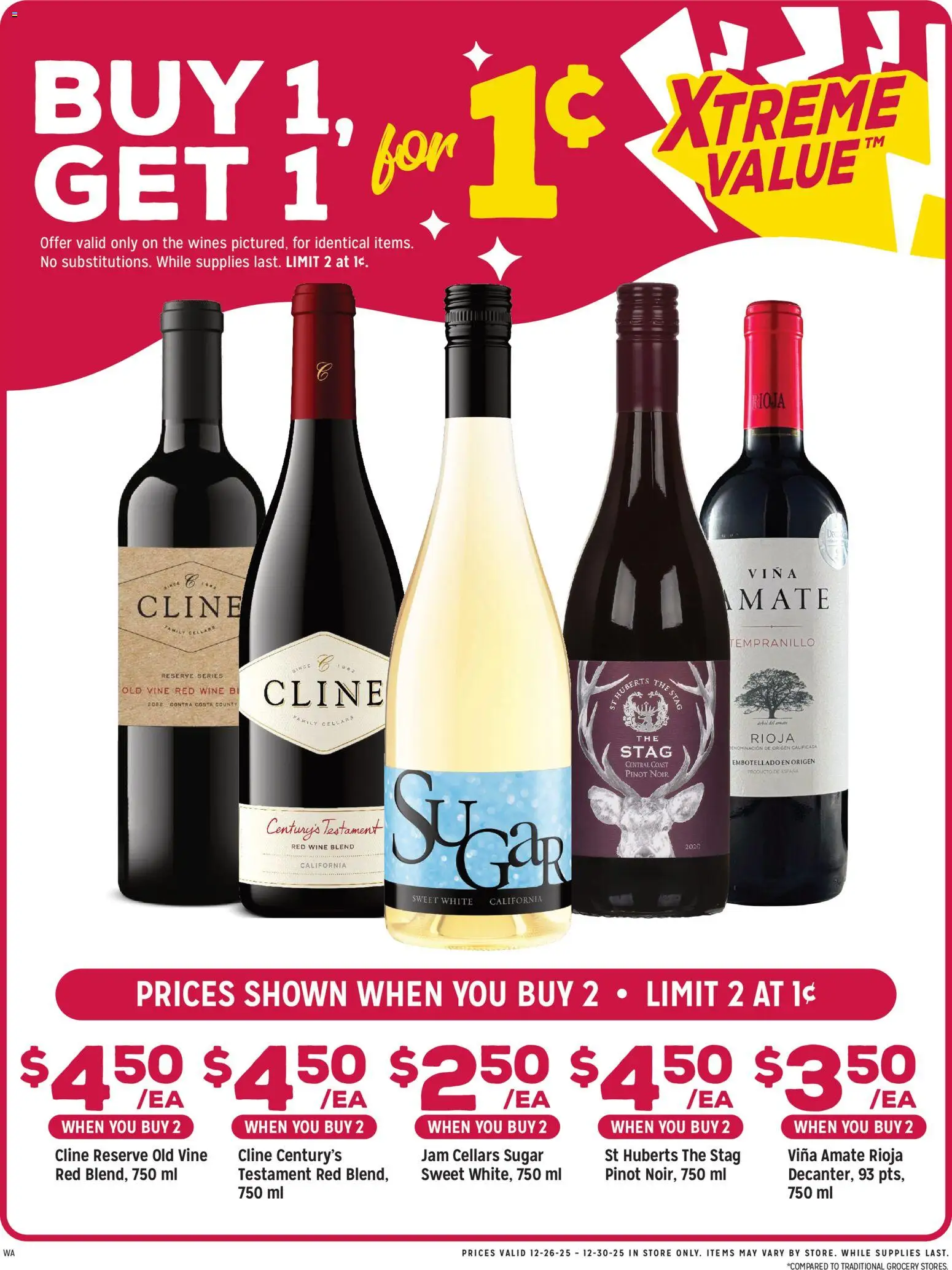 Grocery Outlet Weekly Ad - WA - valid from 24.12.2025 | Page: 2 | Products: Wine, Sugar