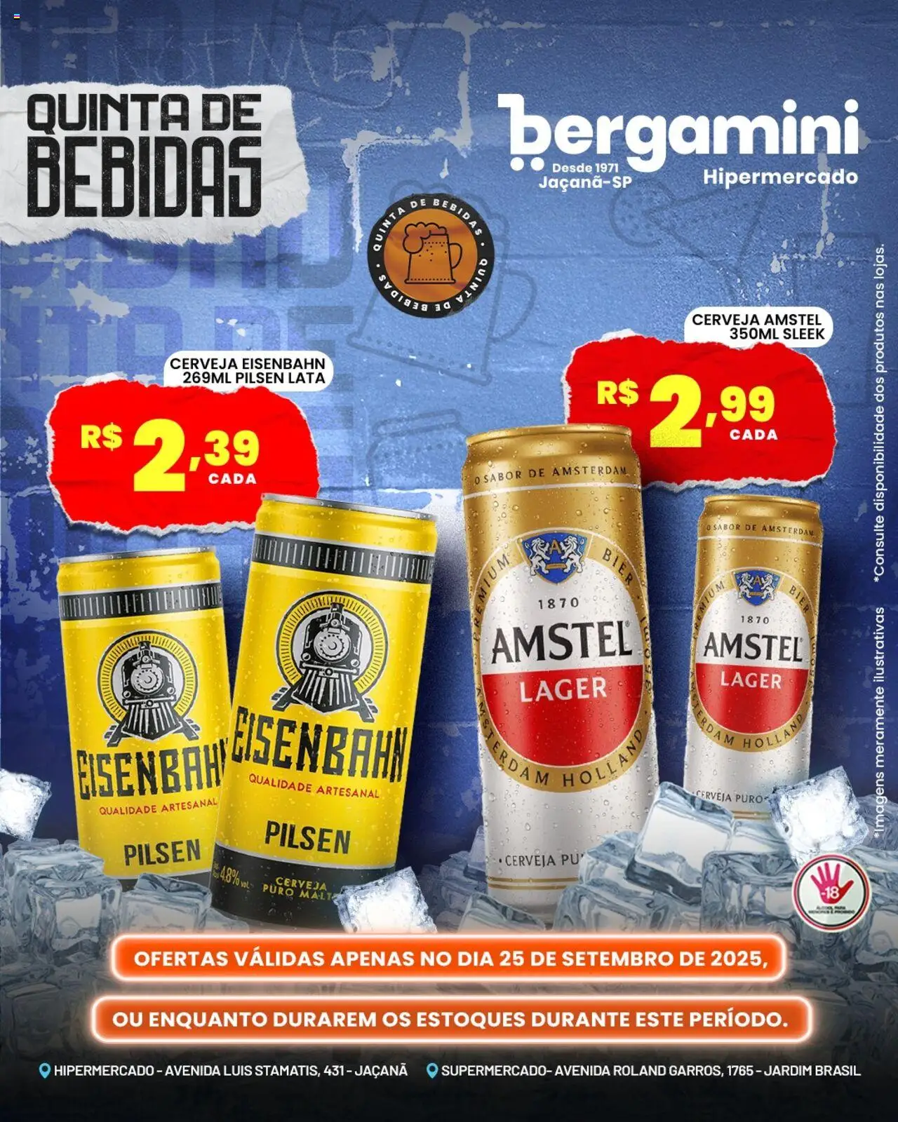 Supermercado Bergamini Folheto - válido de 25.09.2025 | Página: 6 | Produtos: Eisenbahn, Cerveja