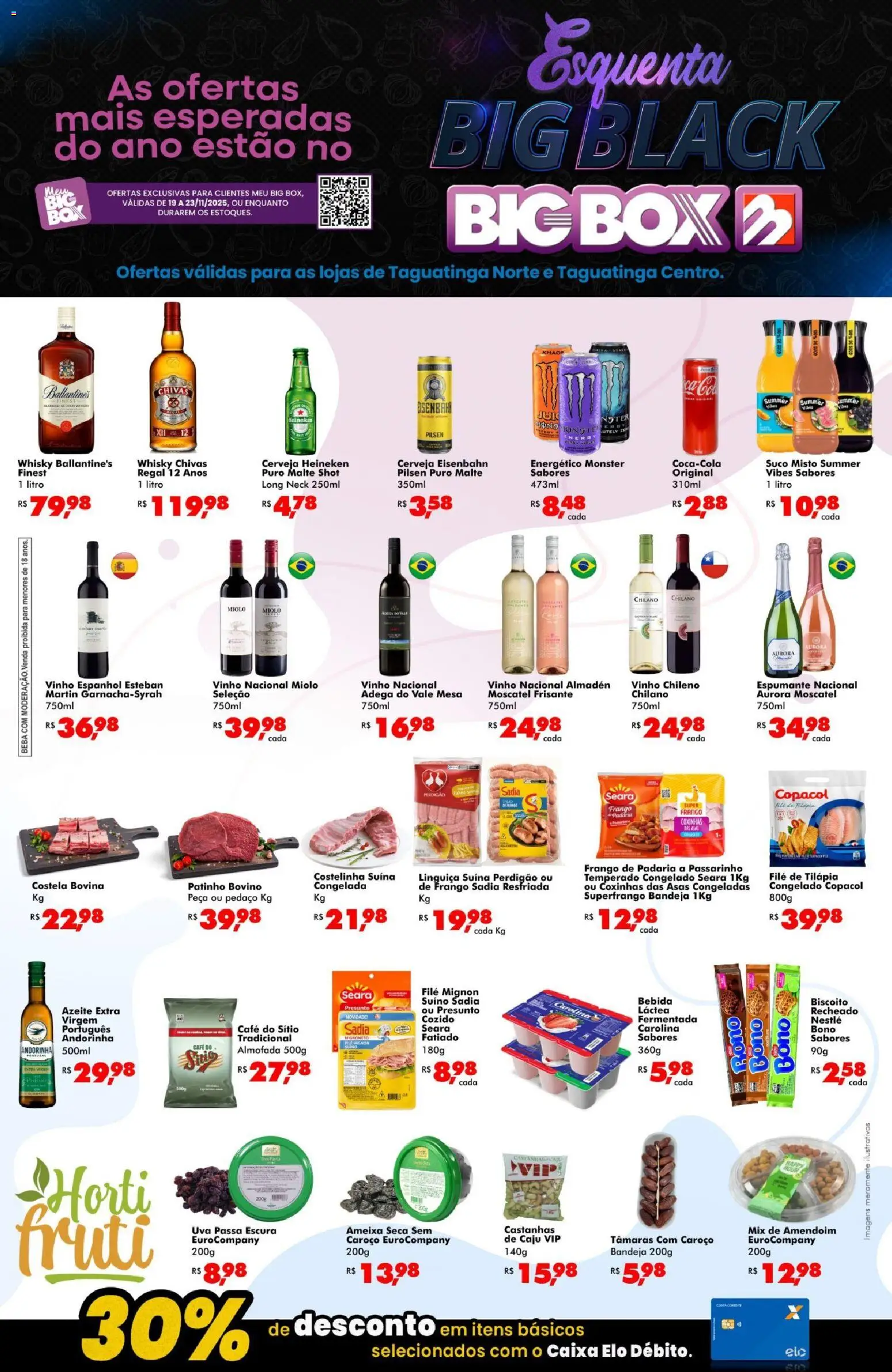 Big Box Folheto - válido de 19.11.2025 | Página: 1 | Produtos: Caju, Cerveja, Heineken, Uva passa