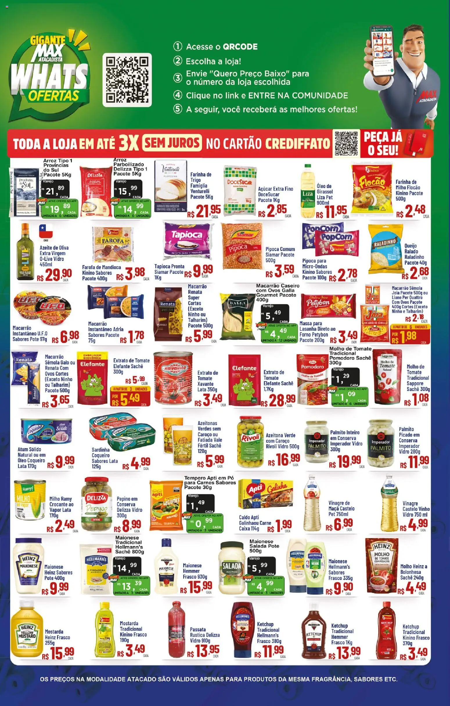 Max Atacadista Folheto - válido de 11.02.2026 | Página: 2 | Produtos: Mandioca, Vinho, Azeite, Sardinha