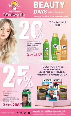 Nuevas ofertas de Del Sol y Woolworth válidas en toda la República Mexicana desde el 14.08.2025. ¡Encuentra las mejores ofertas en Del Sol y Woolworth - Catálogo La Fiesta de la Belleza - Pasillo Grisi Agosto! | Página: 3 | Productos: Crema, Aceite de oliva, Cepillo, Champú