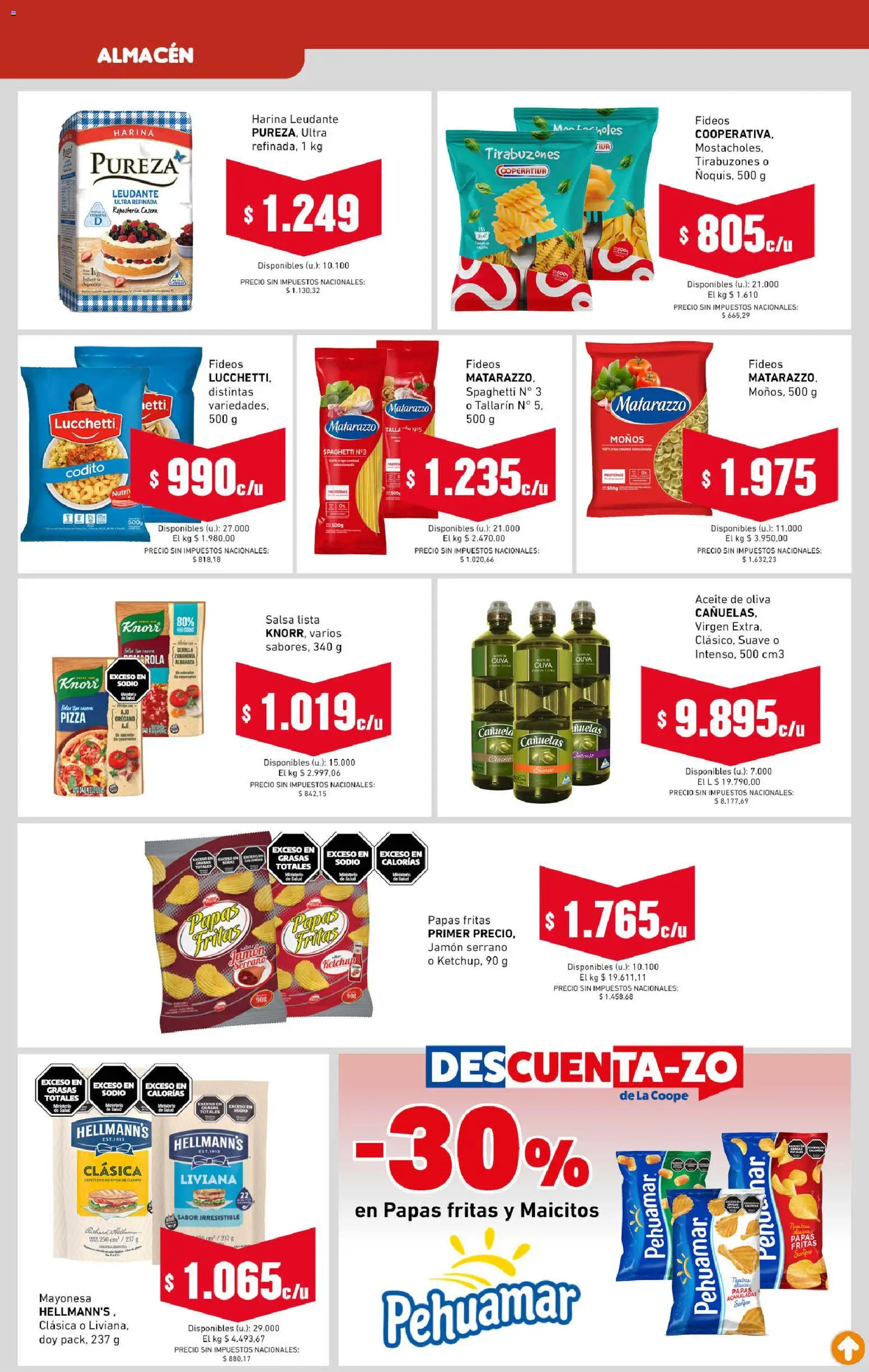 Cooperativa Obrera - Ahorrón │ válido desde el 12.02.2026 | Página: 3 | Productos: Jamón, Pizza, Papas fritas, Zanahoria