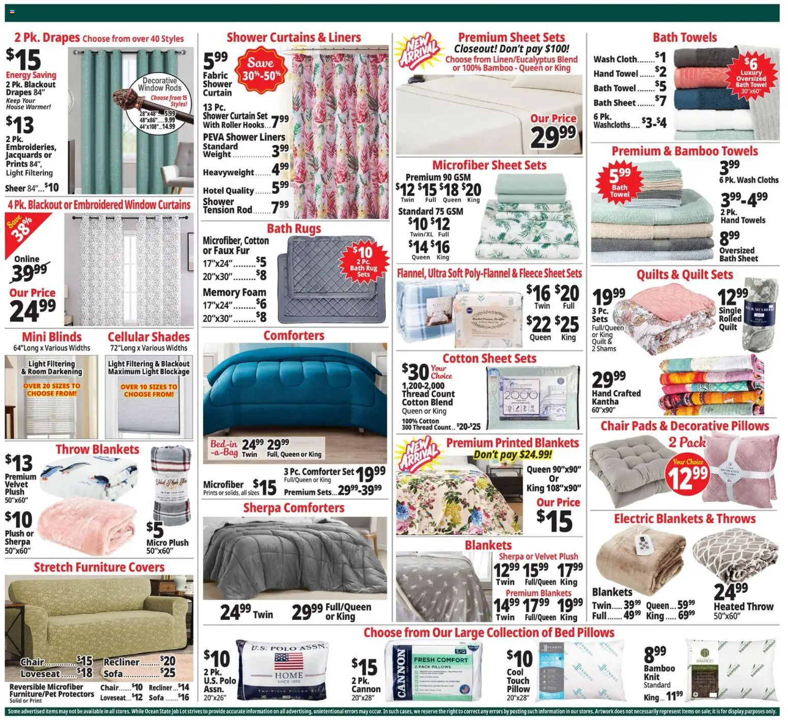 Ocean State Job Lot Weekly Ad - valid from 12.02.2026 | Page: 5 | Products: Bath, Recliner, Weight, Rod