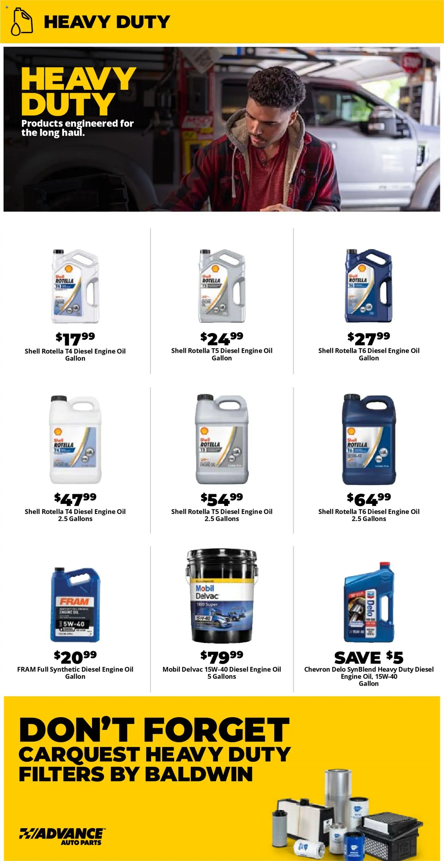 Advance Auto Parts Weekly Ad - valid from 04.01.2026 | Page: 2 | Products: Oil