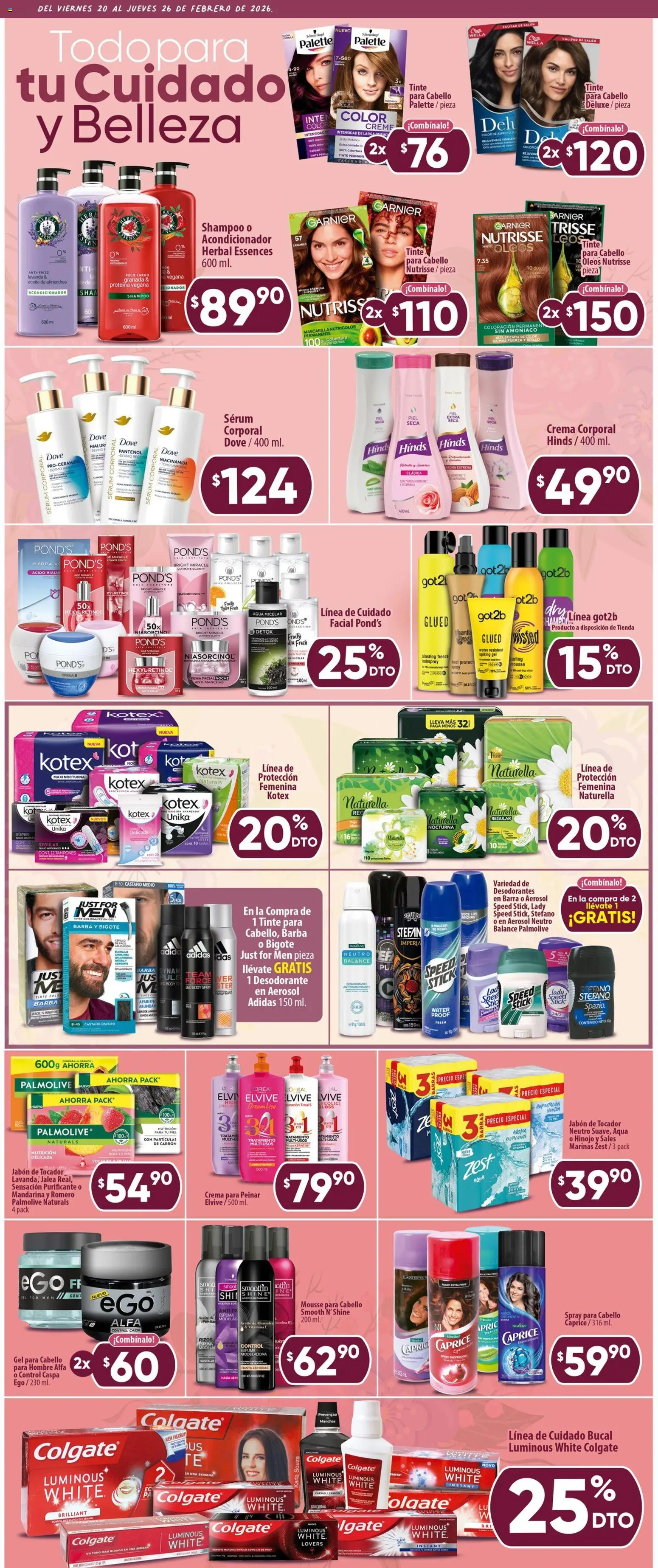 Nuevas ofertas de Calimax válidas en toda la República Mexicana desde el 20.02.2026. ¡Encuentra las mejores ofertas en Calimax folleto Tijuana! | Página: 4 | Productos: Almendras, Aceite, Barra, Mascarilla